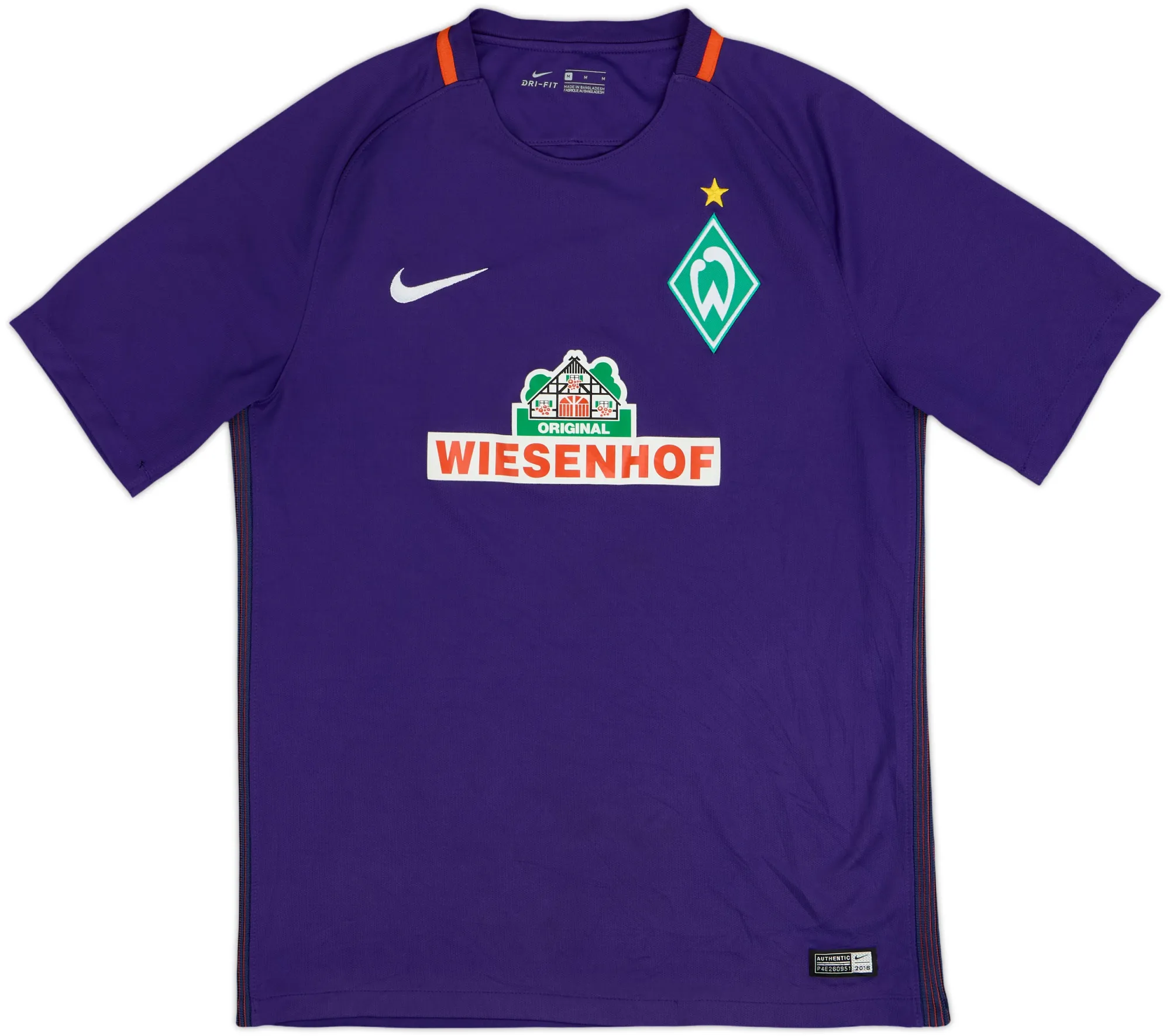 Nike Werder Bremen Mens SS Away Shirt 2016/17
