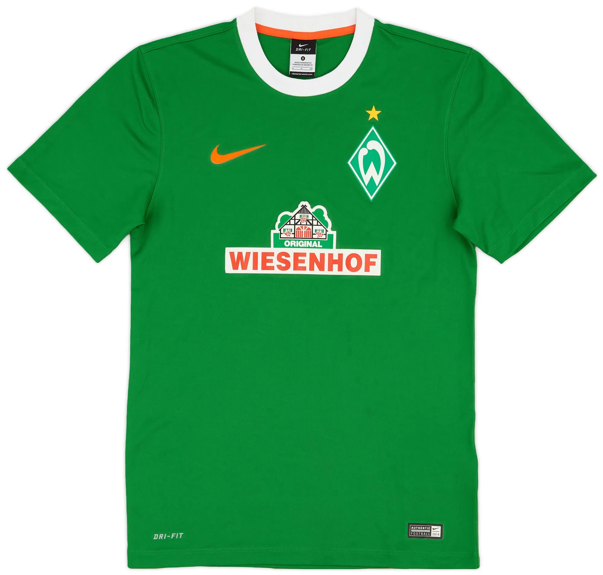 Nike Werder Bremen Mens SS Home Shirt 2014/15