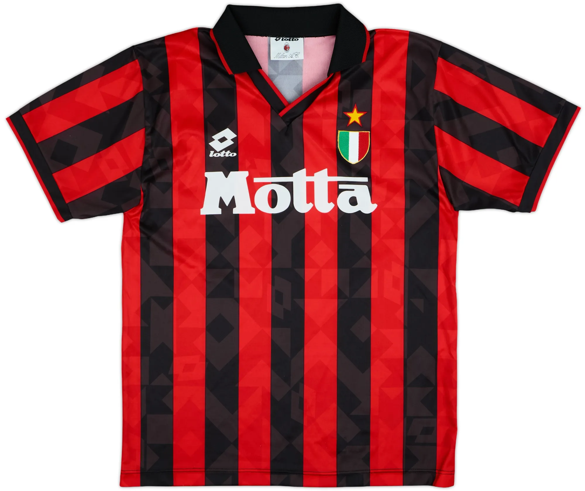 Lotto AC Milan Mens SS Home Shirt 1993/94