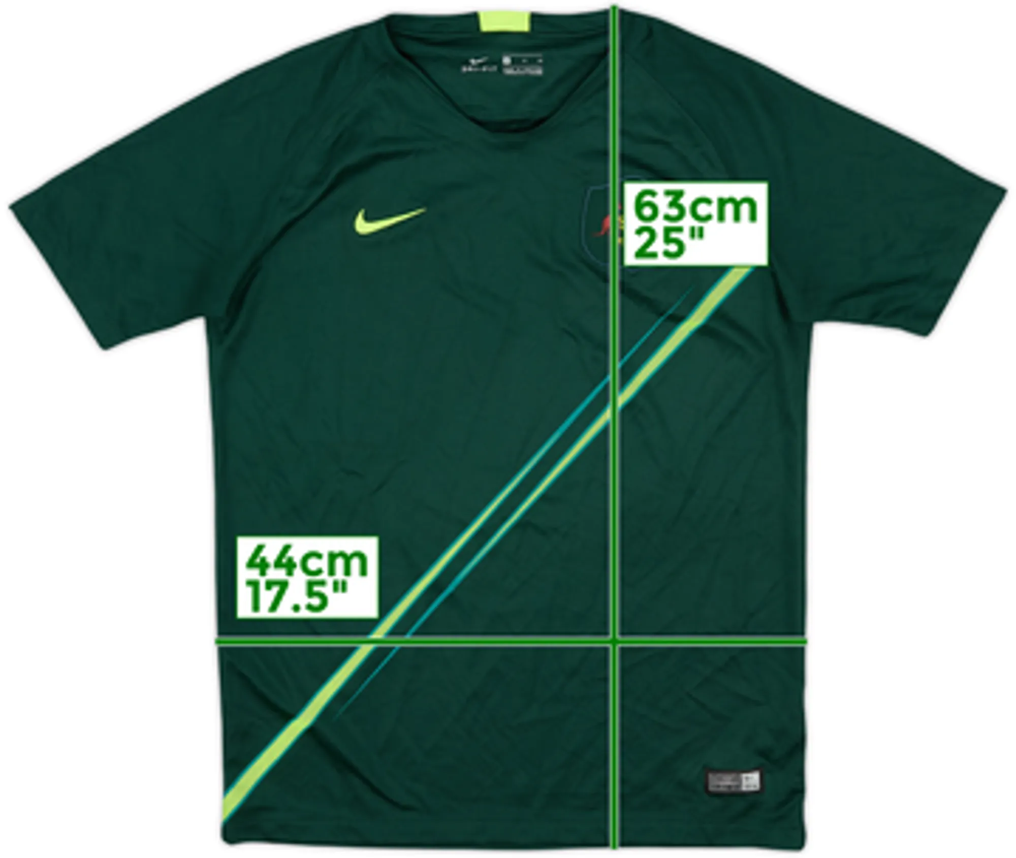 Nike Australia Boys SS Away Shirt 2018