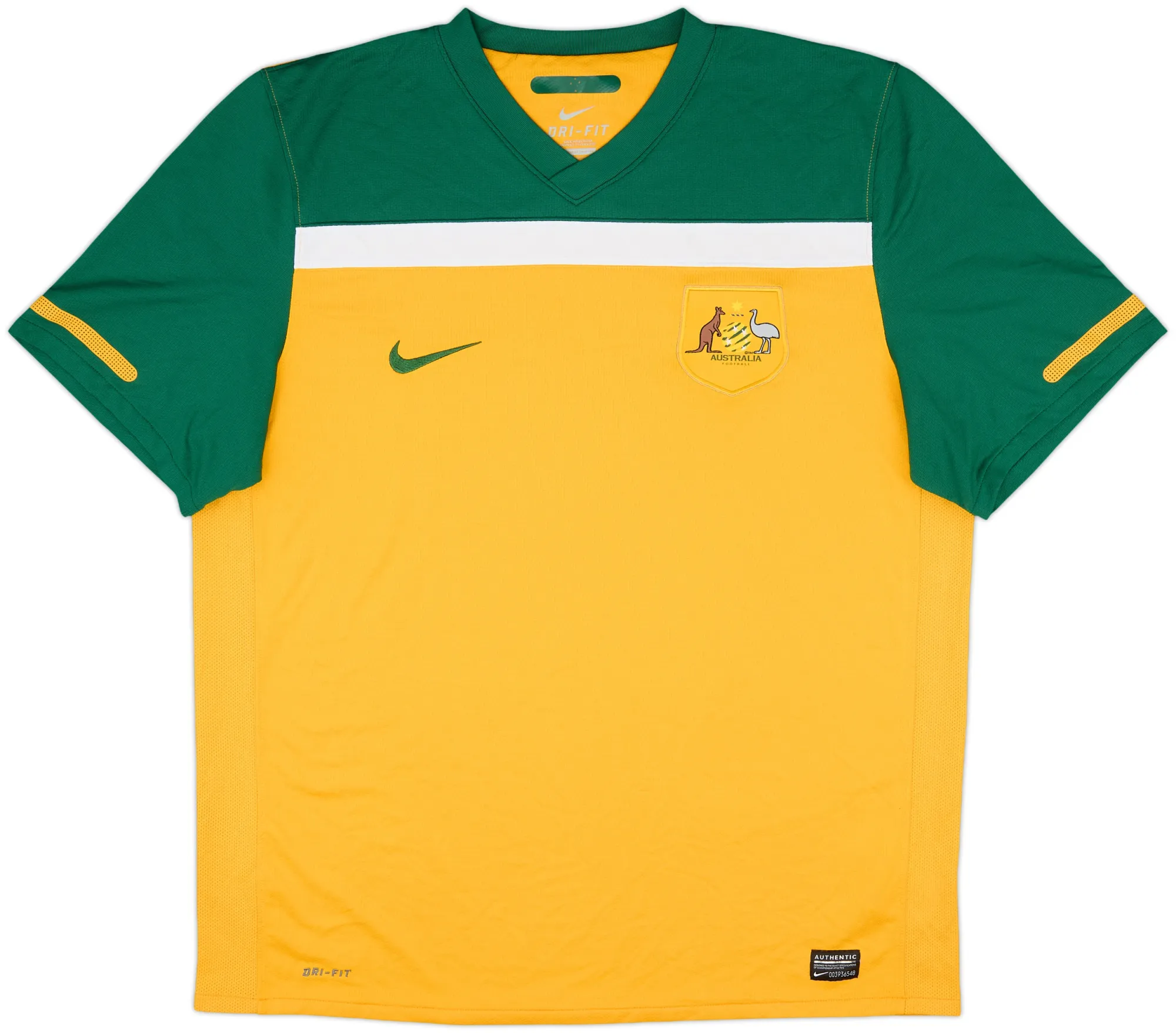 Nike Australia Mens SS Home Shirt 2010