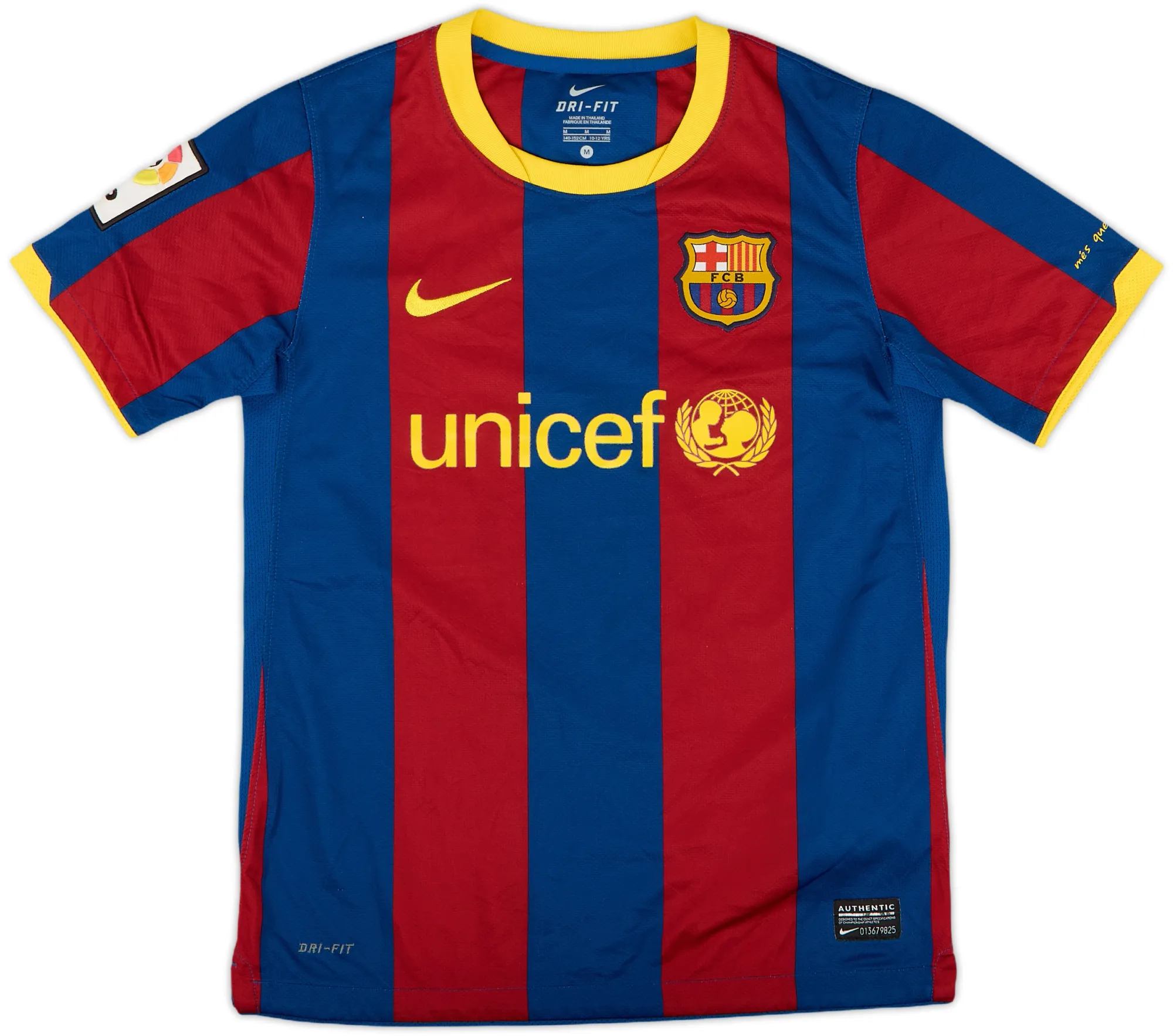 Nike Barcelona Boys SS Home Shirt 2010/11