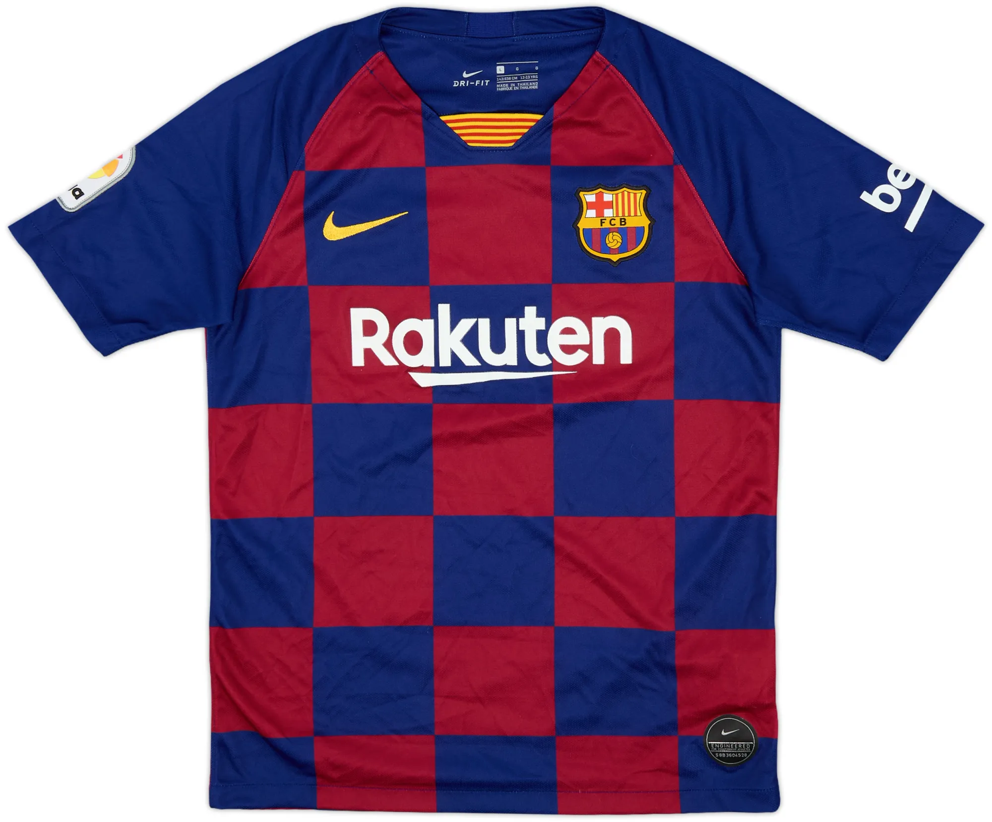 Nike Barcelona Boys SS Home Shirt 2019/20