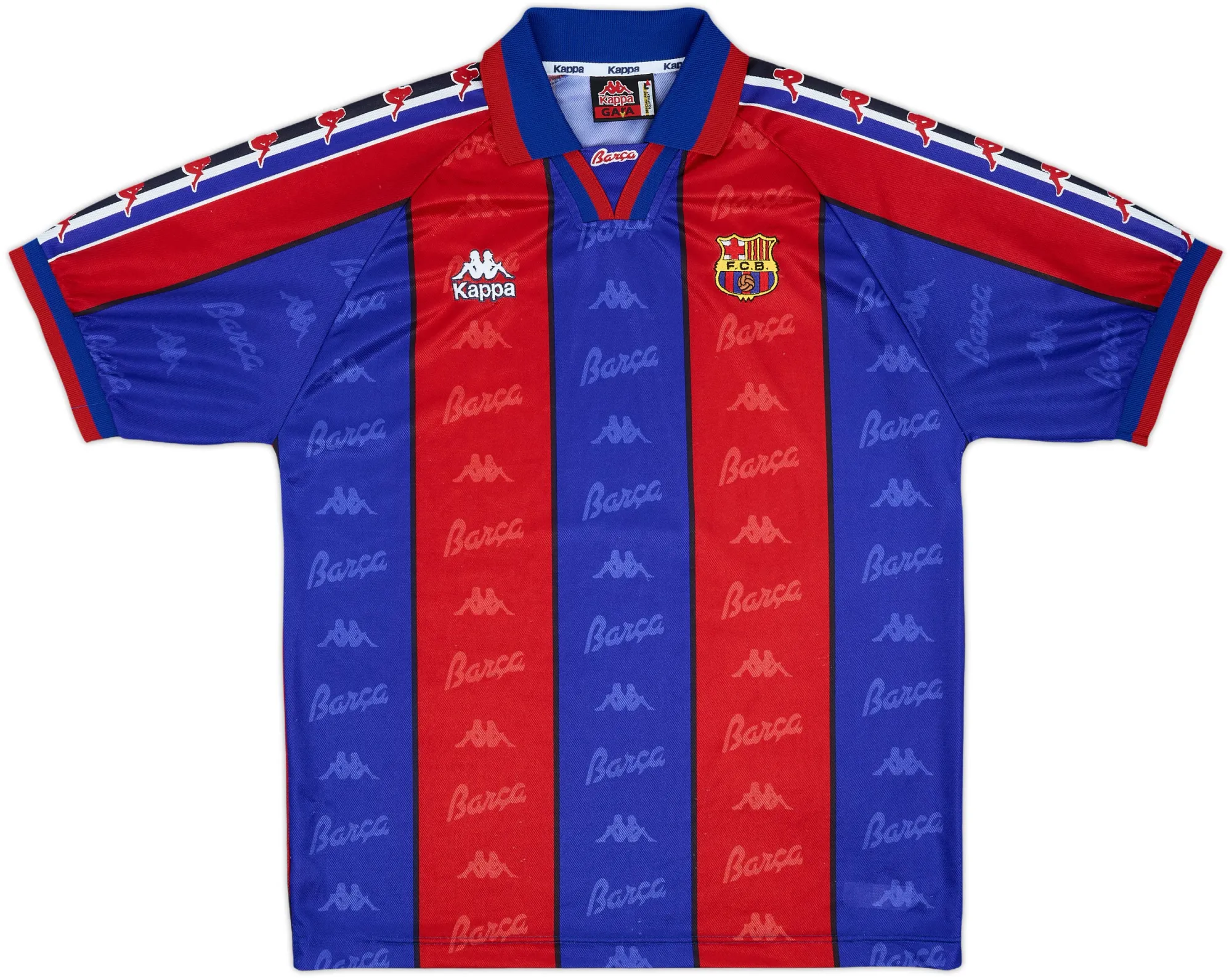 Kappa Barcelona Mens SS Home Shirt 1995/97