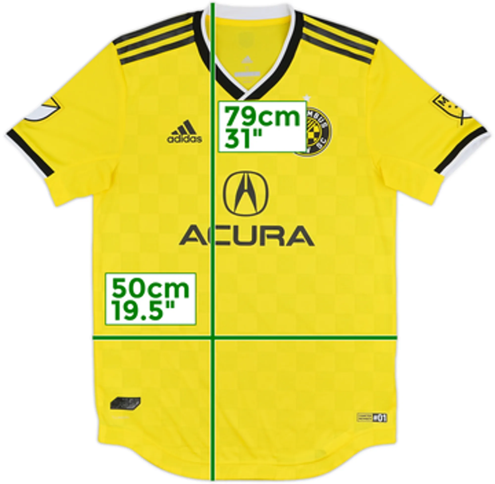 adidas Columbus Crew Mens SS Player Issue Home Shirt 2019