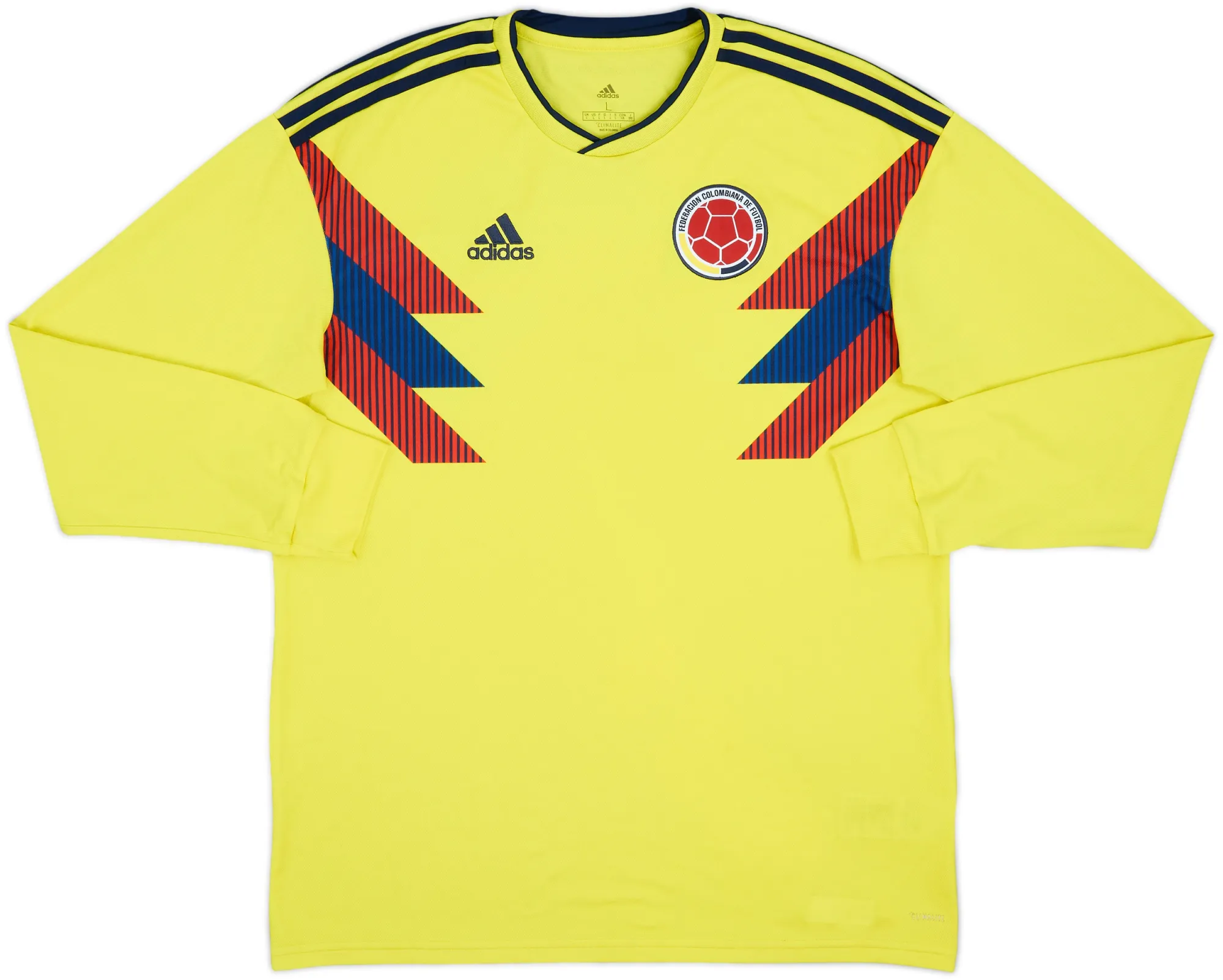 adidas Colombia Mens LS Home Shirt 2018