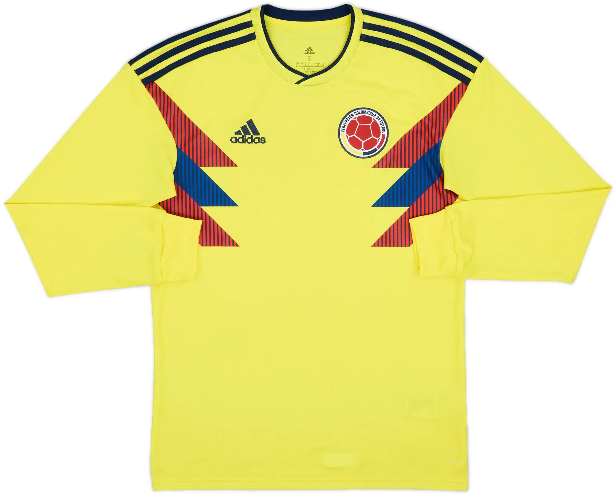 adidas Colombia Mens LS Home Shirt 2018