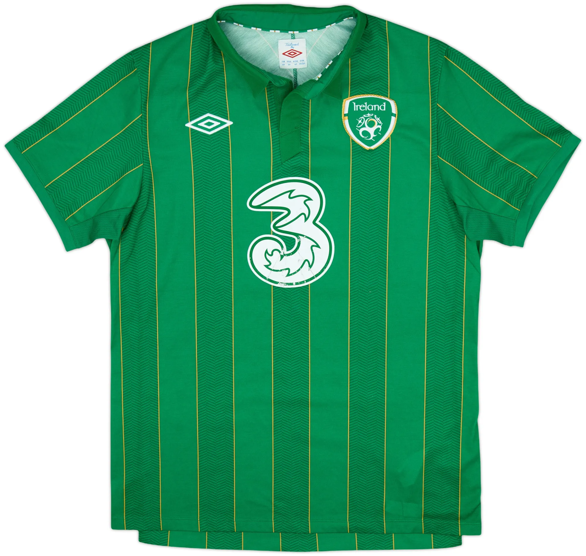 Umbro Republic of Ireland Mens SS Home Shirt 2011