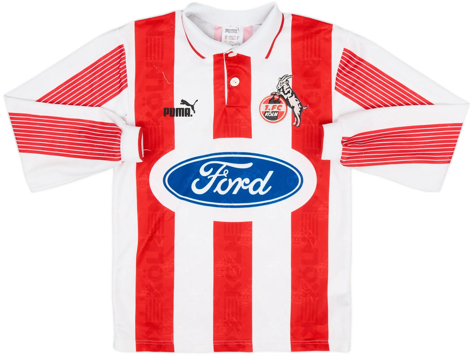 Puma FC Koln Boys LS Home Shirt 1995/96