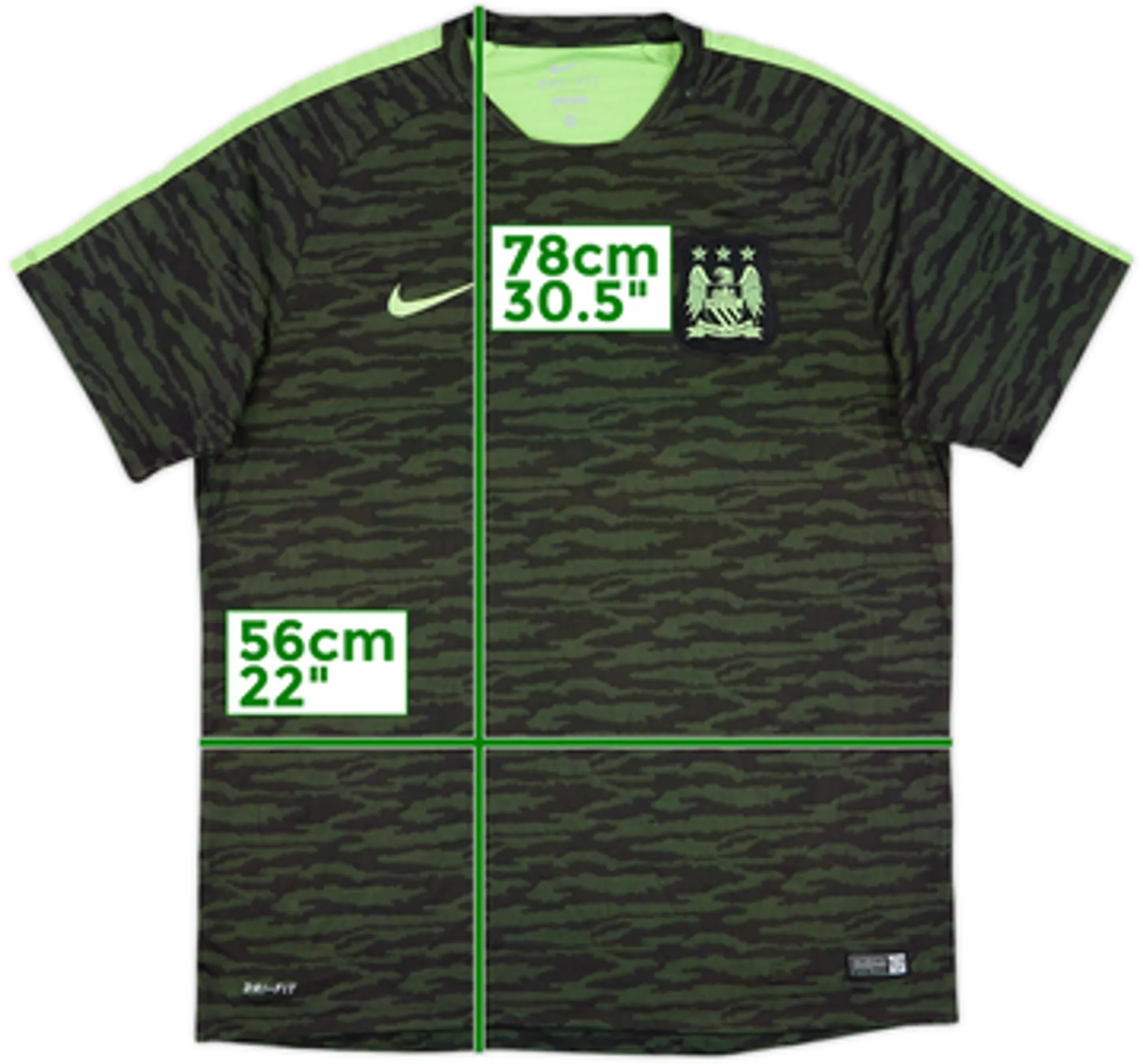 Nike Manchester City Mens SS Home Shirt 2015/16