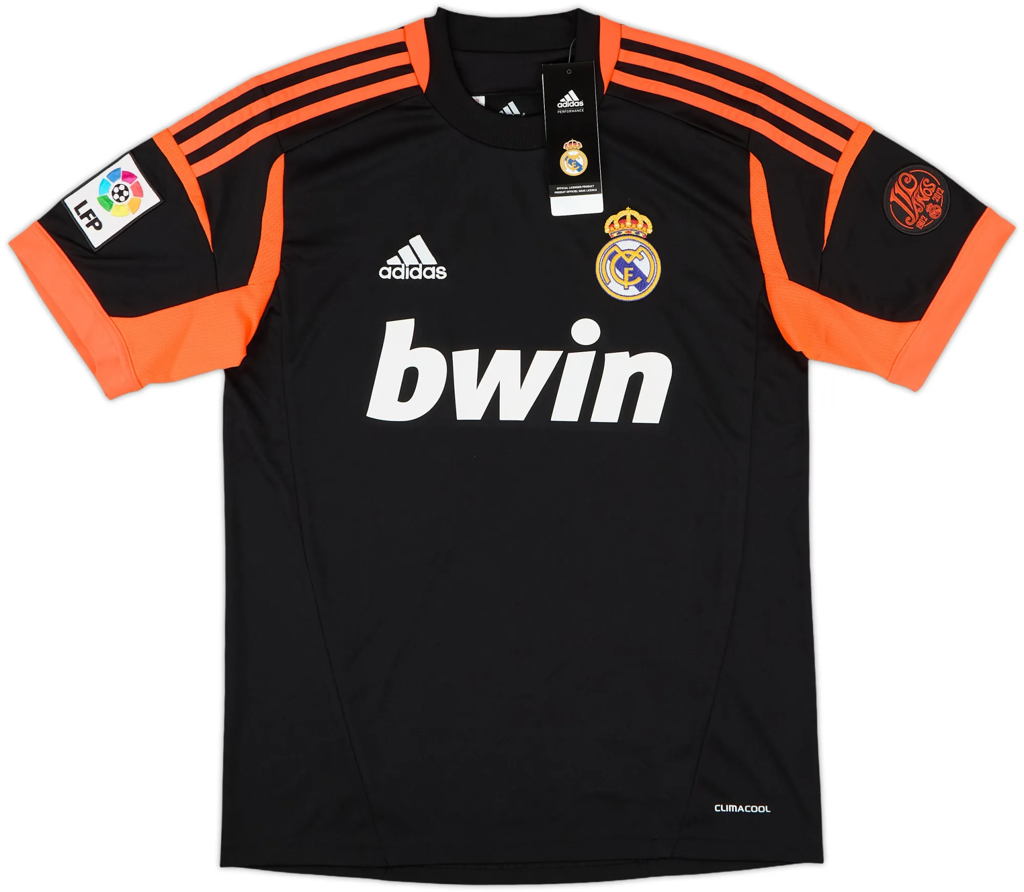 adidas Real Madrid Boys SS Goalkeeper Home Shirt 2012/13