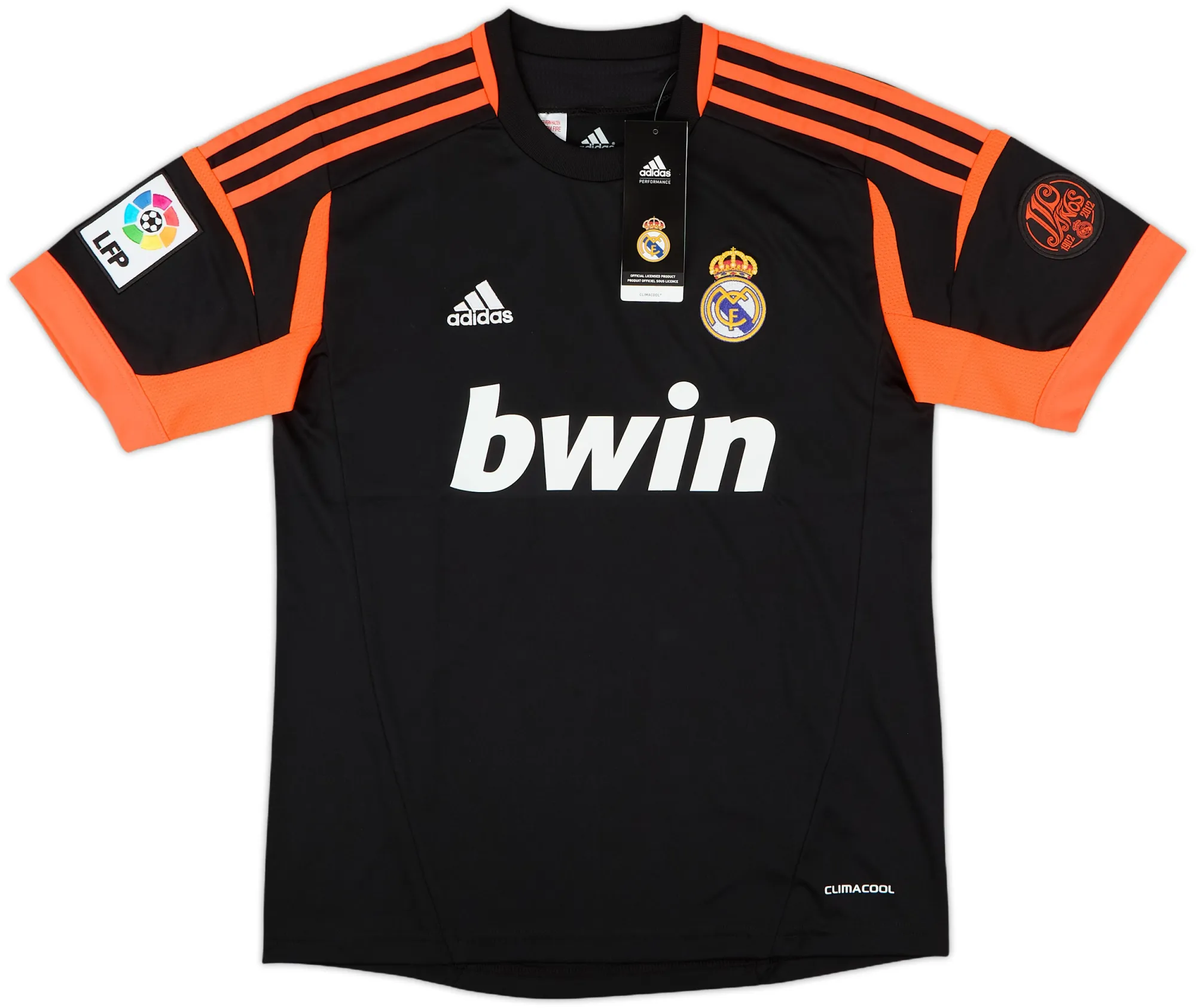 adidas Real Madrid Boys SS Goalkeeper Home Shirt 2012/13