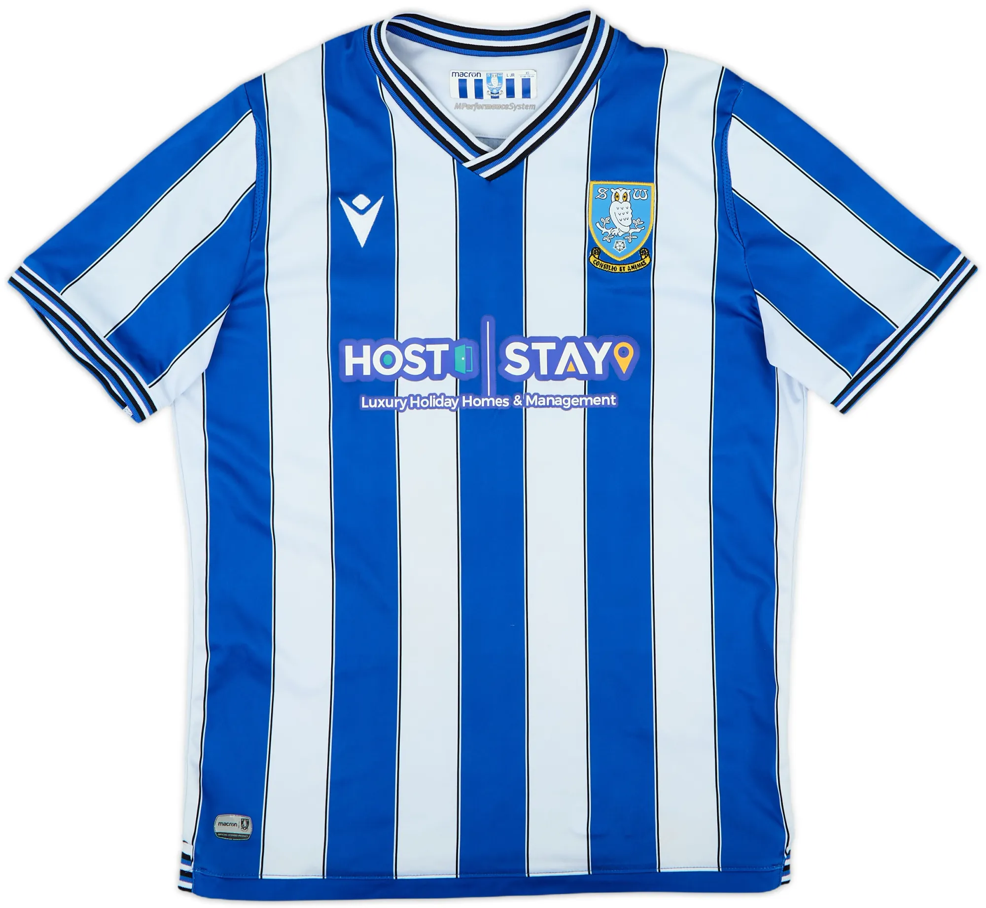 Macron Sheffield Wednesday Boys SS Home Shirt 2022/23