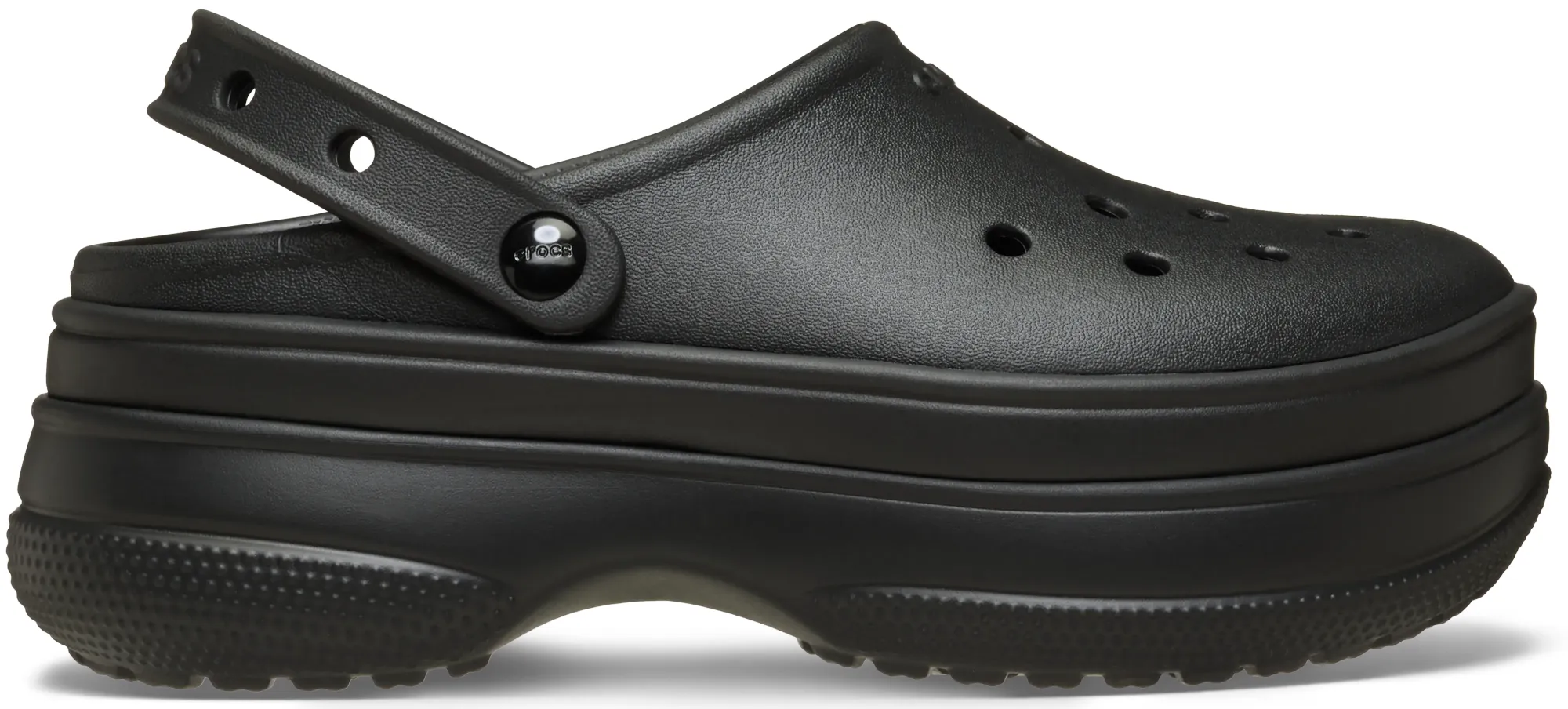 Crocs | Unisex | Classic Stacked | Clogs | Black / Black | W2/M1