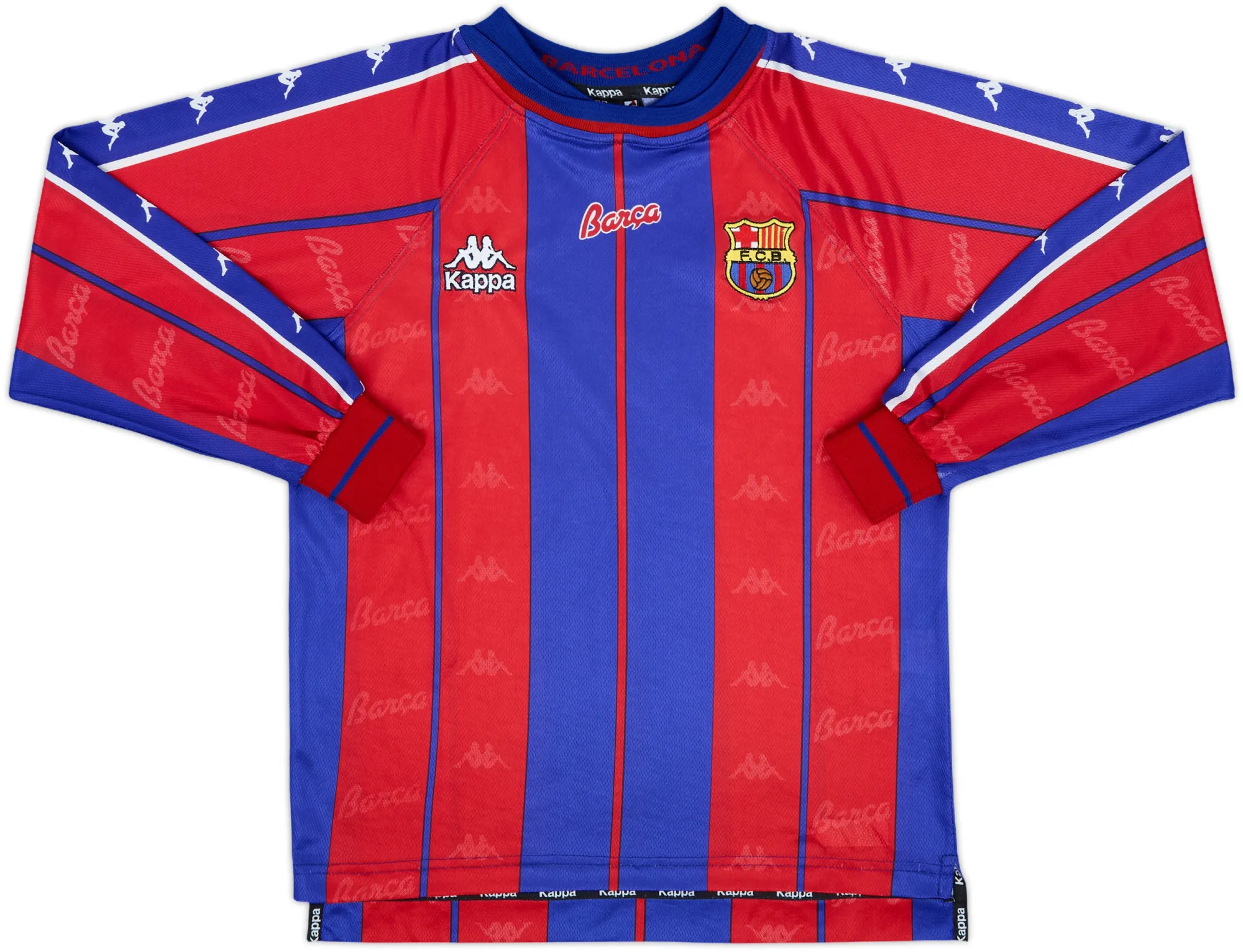 Kappa Barcelona Mens LS Home Shirt 1997/98