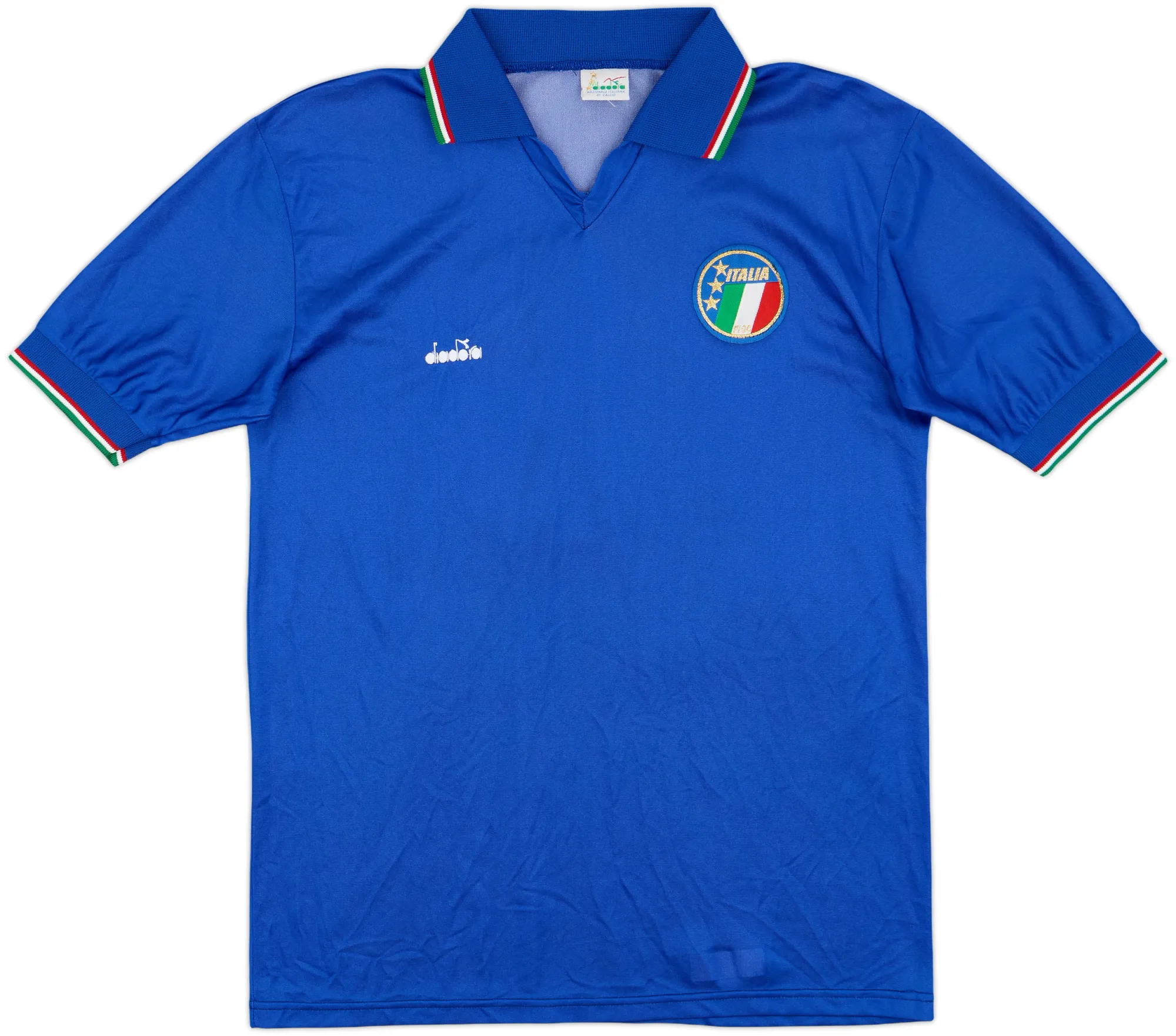 Diadora Italy Mens SS Home Shirt 1986
