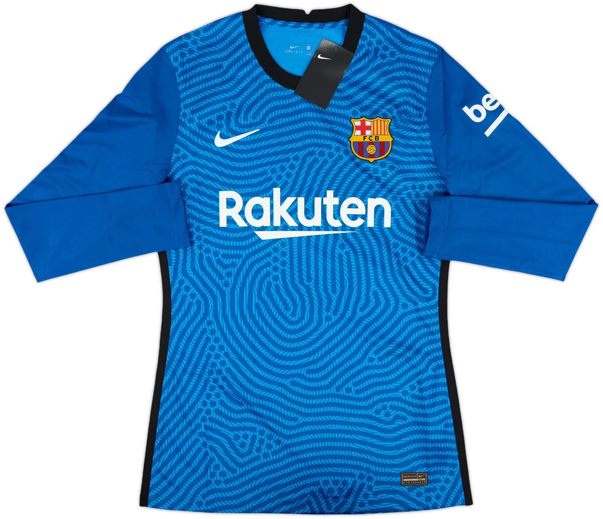 Nike Barcelona Mens LS Goalkeeper Player Issue Home Shirt 2020/21