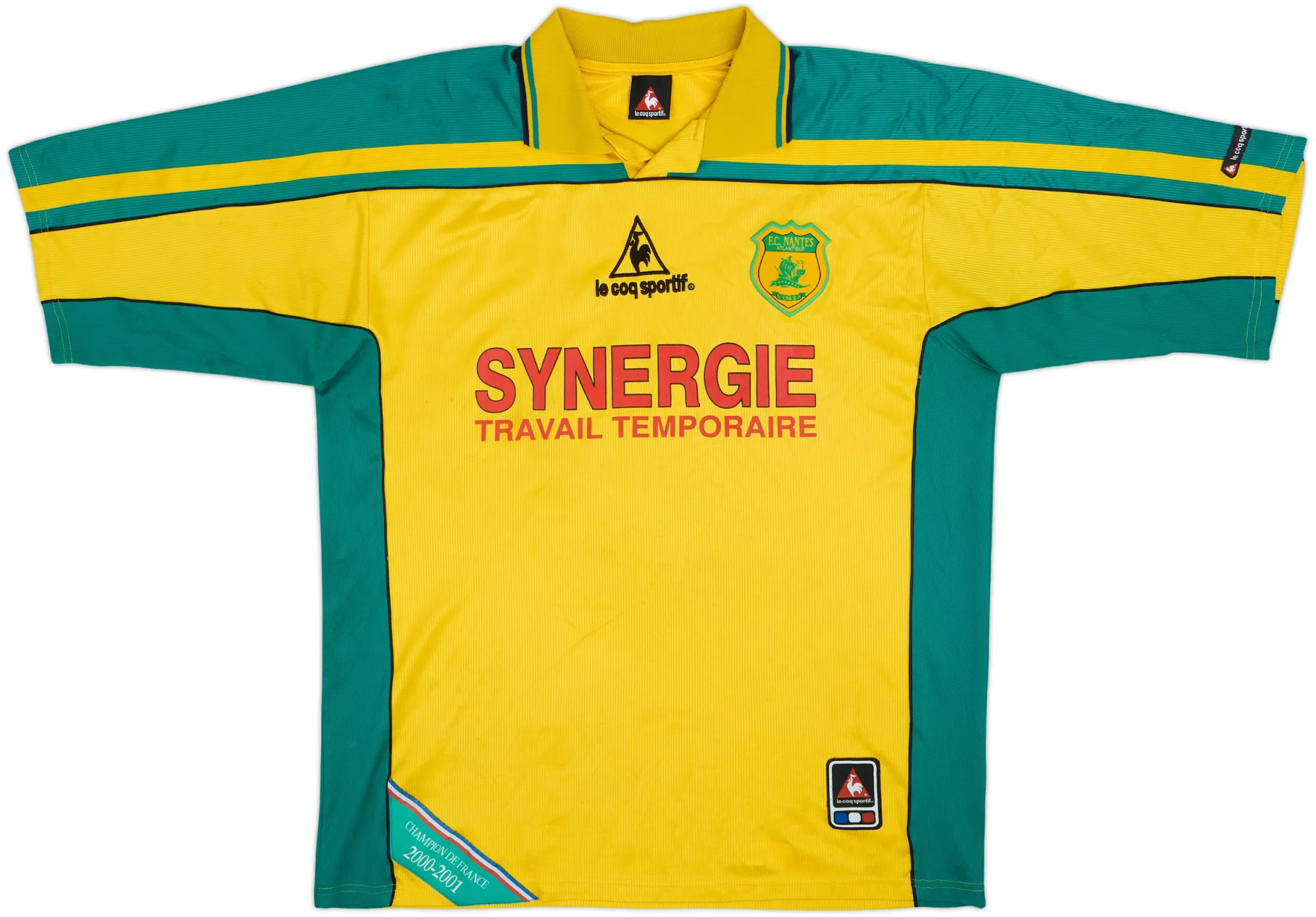 LeCoqSportif Nantes Mens SS Home Shirt 2000/02