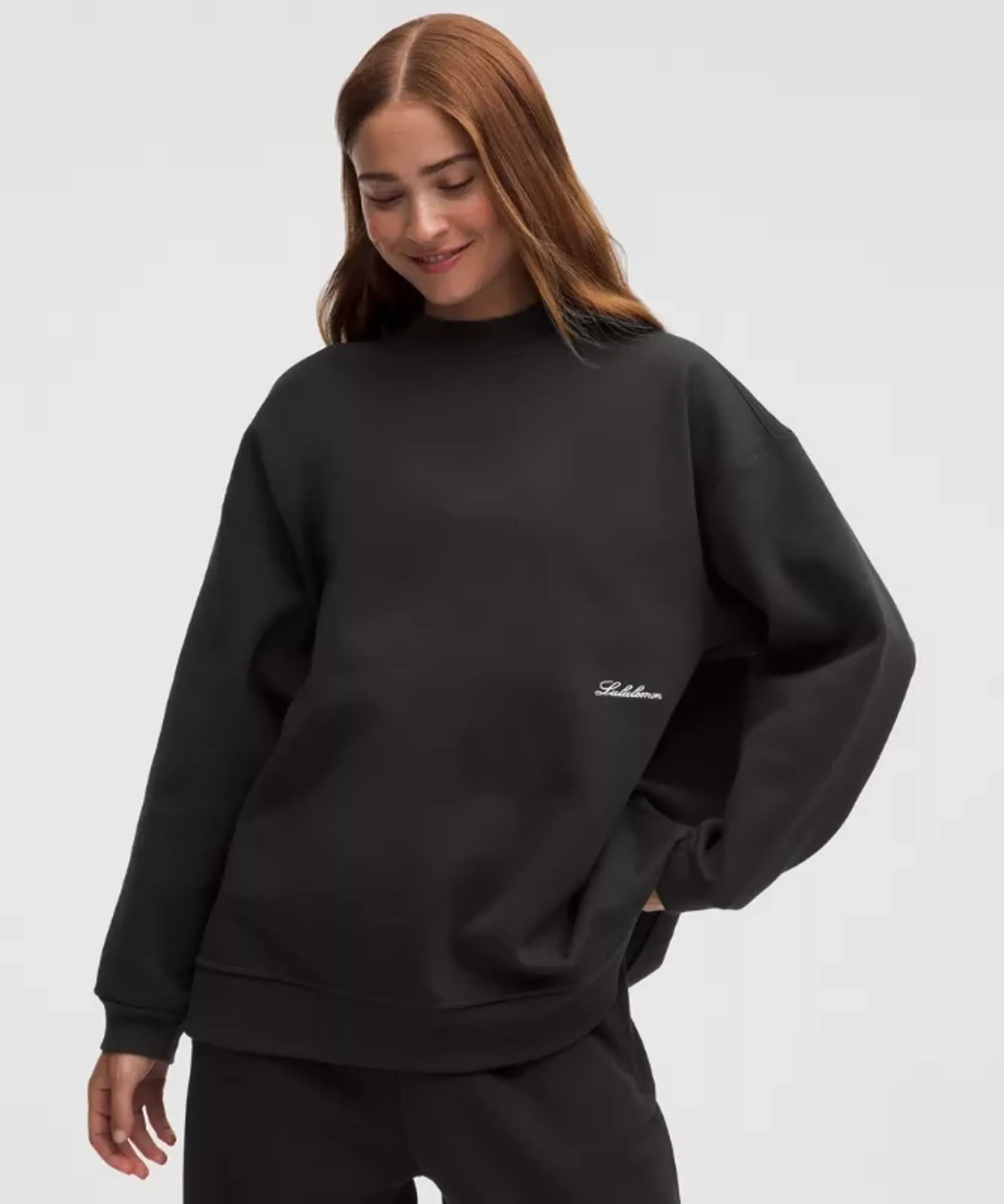 lululemon – Women's Big Cozy Ultra Oversized Crew Sweatshirt – Color Black – Size Large