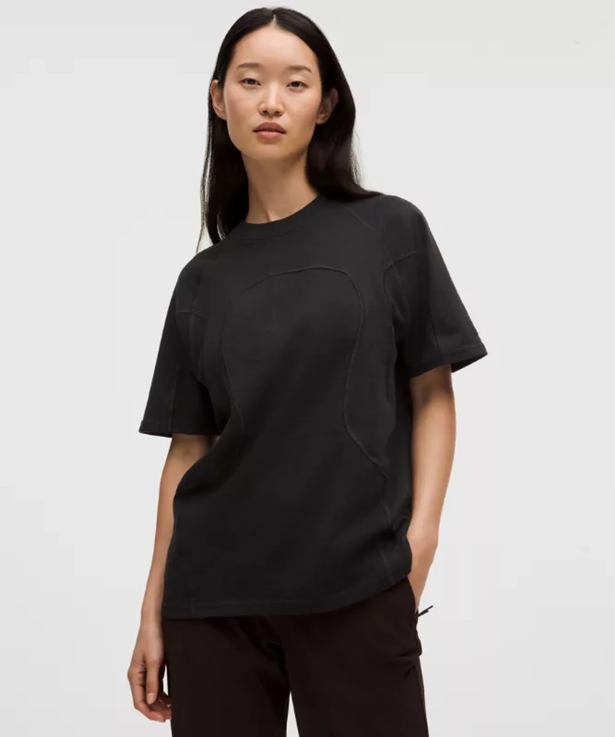 lululemon – Women's Organic Oversized T-Shirt SLNSH Collection – Color Black – Size Large