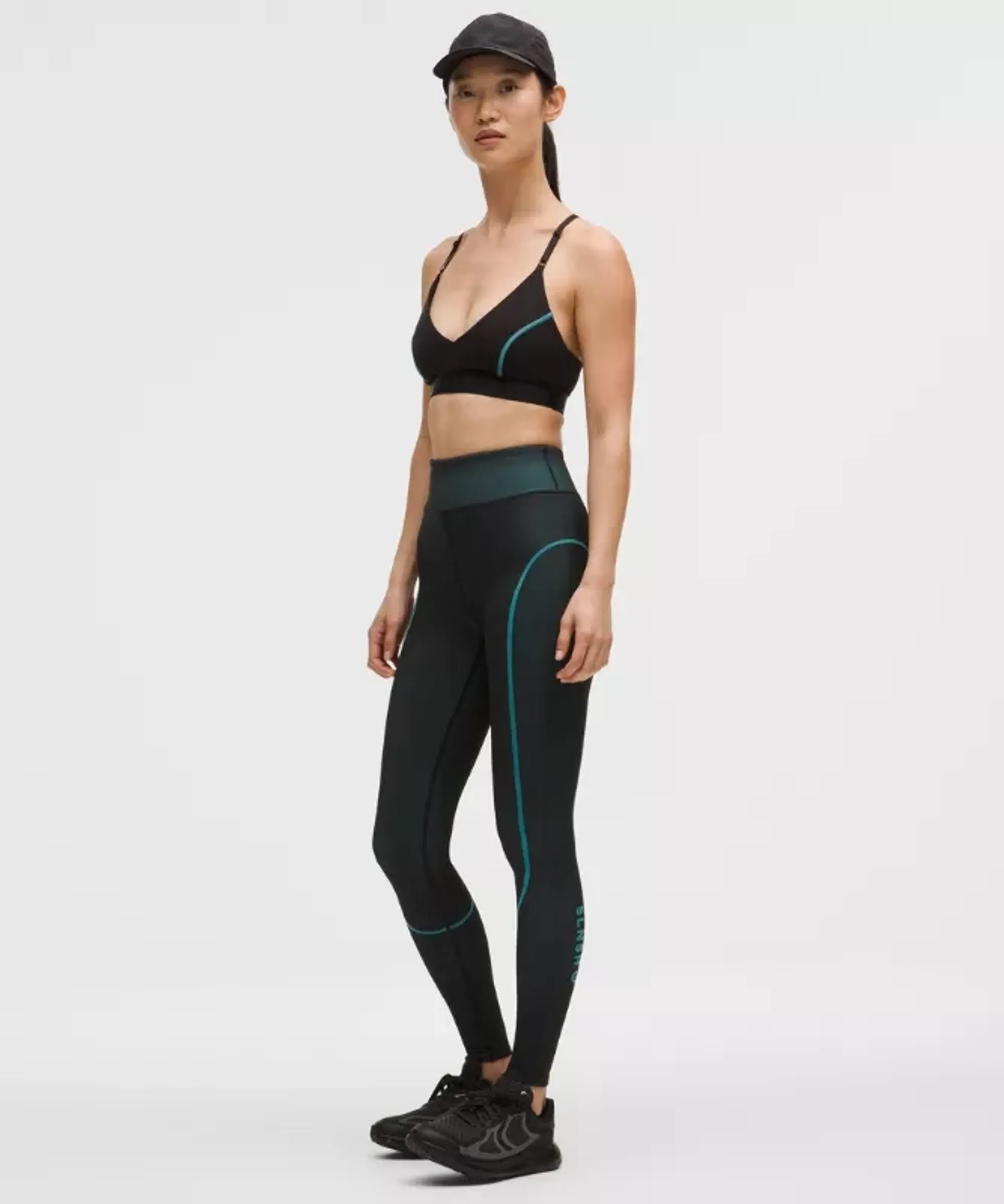 lululemon – Women's Seamless High-Rise Training Tight Leggings SLNSH Collection – 28" – Color Black – Size 0