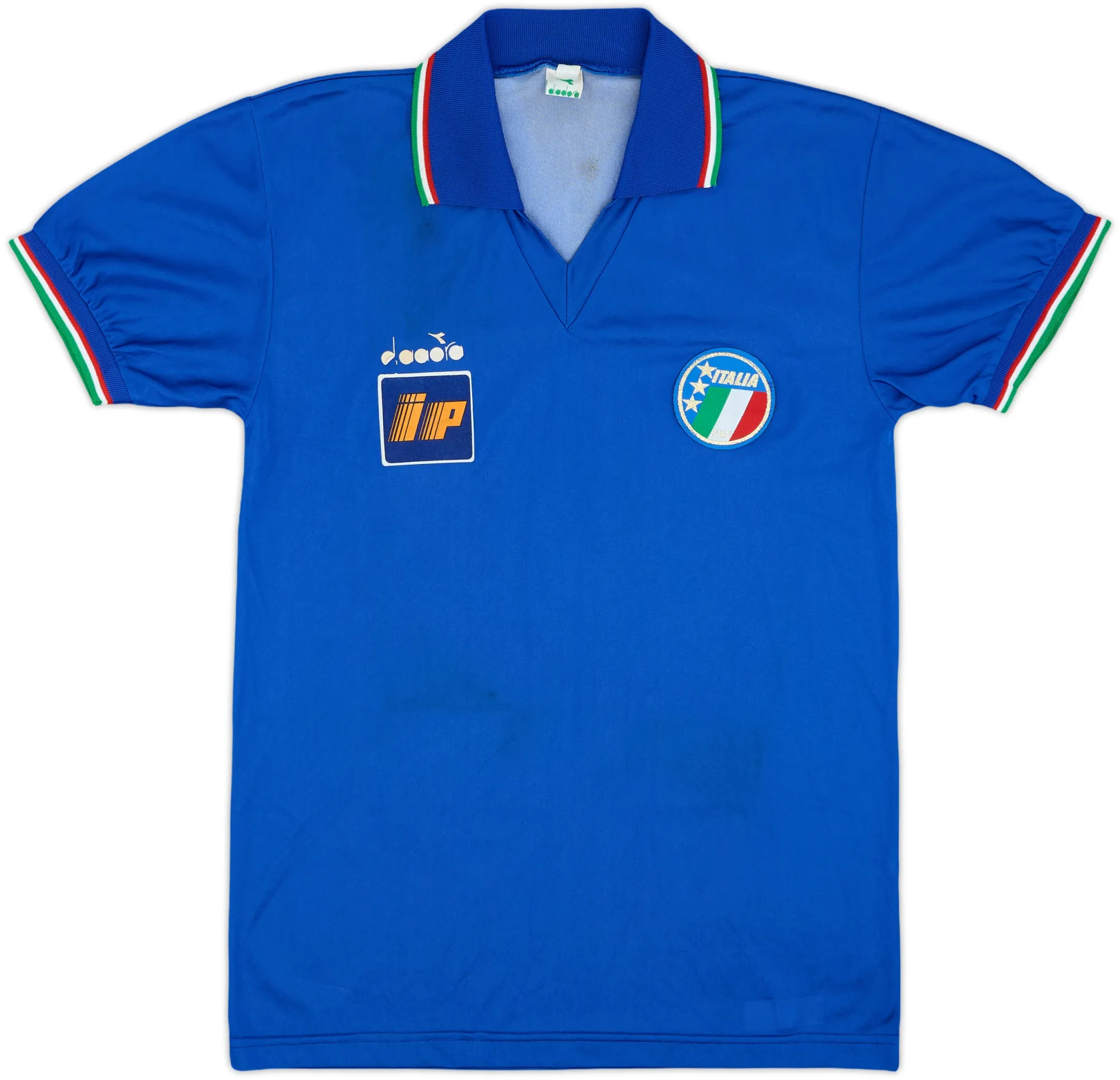 Diadora Italy Mens SS Home Shirt 1986