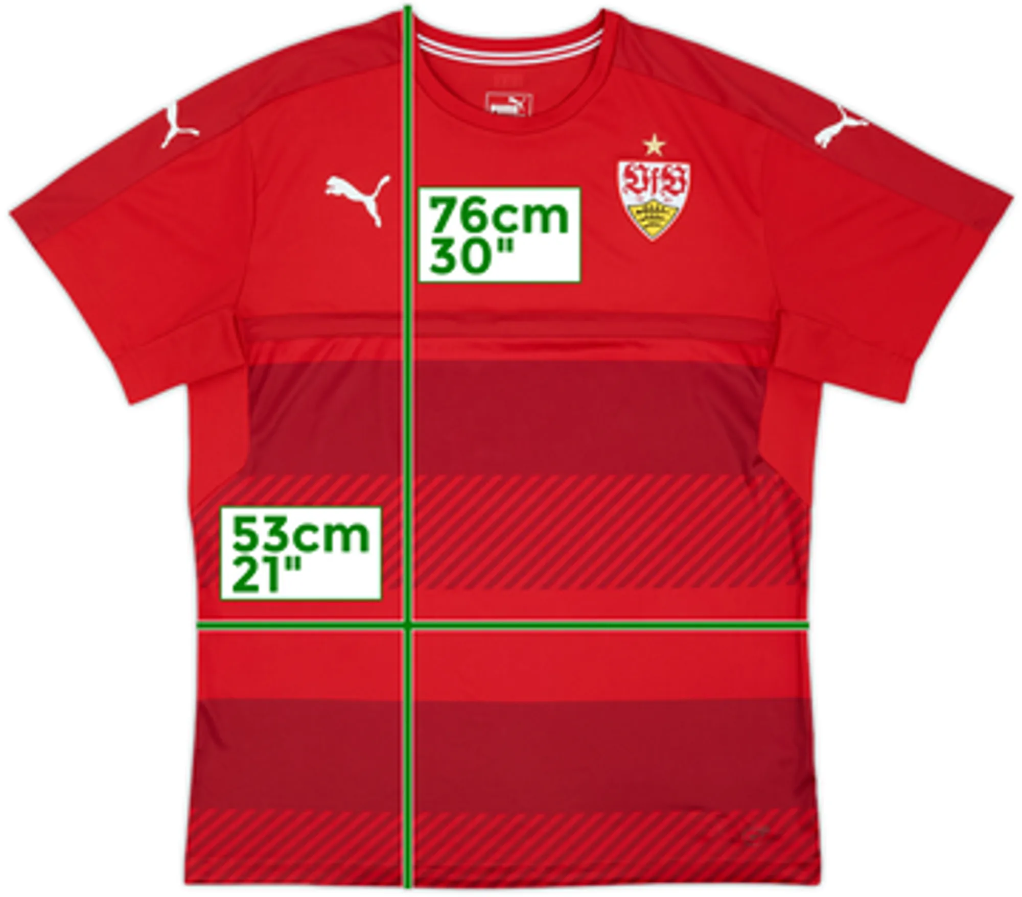 Puma Stuttgart Mens SS Home Shirt 2016/17