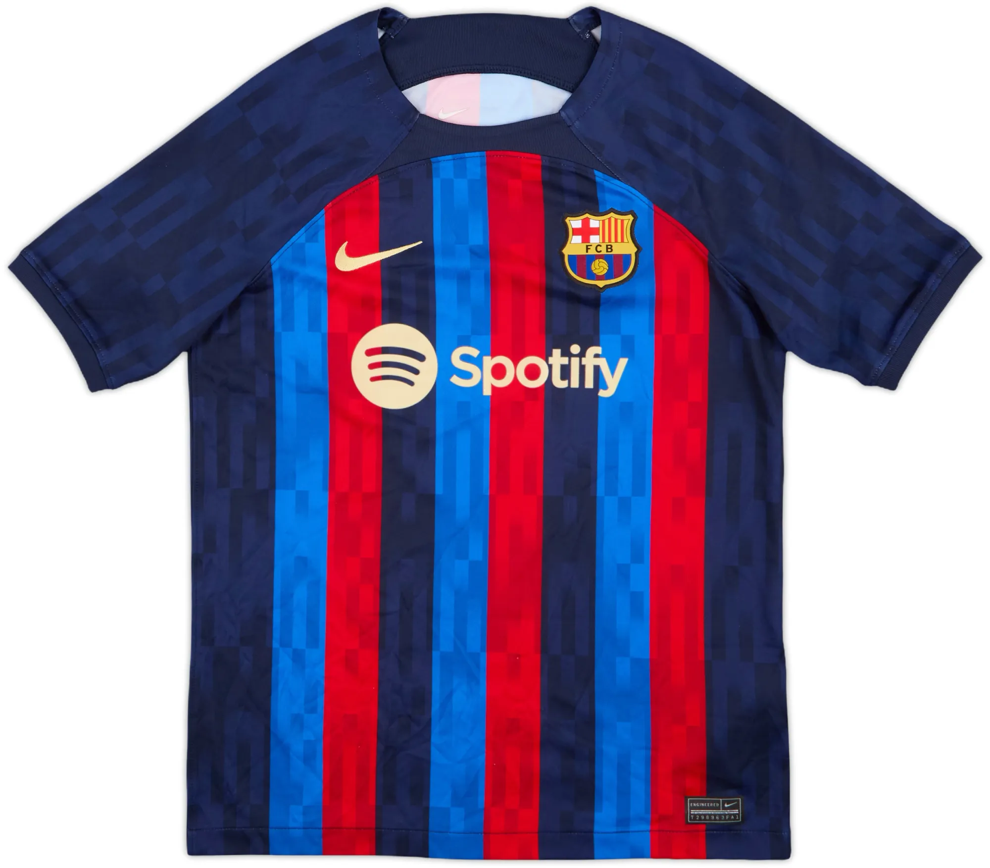 Nike Barcelona Boys SS Home Shirt 2022/23
