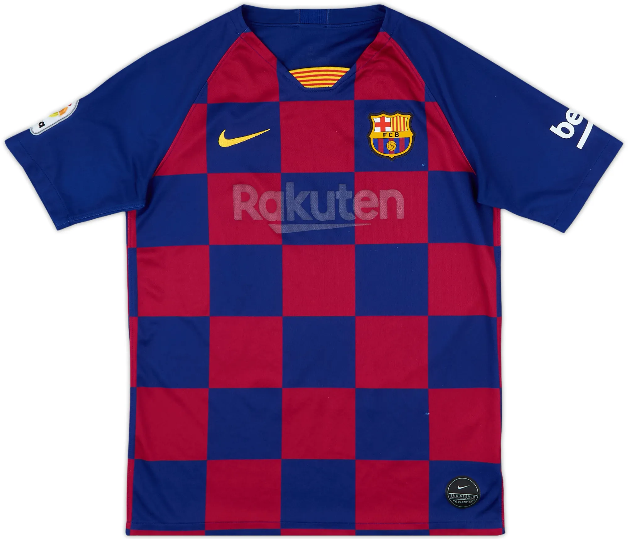 Nike Barcelona Boys SS Home Shirt 2019/20