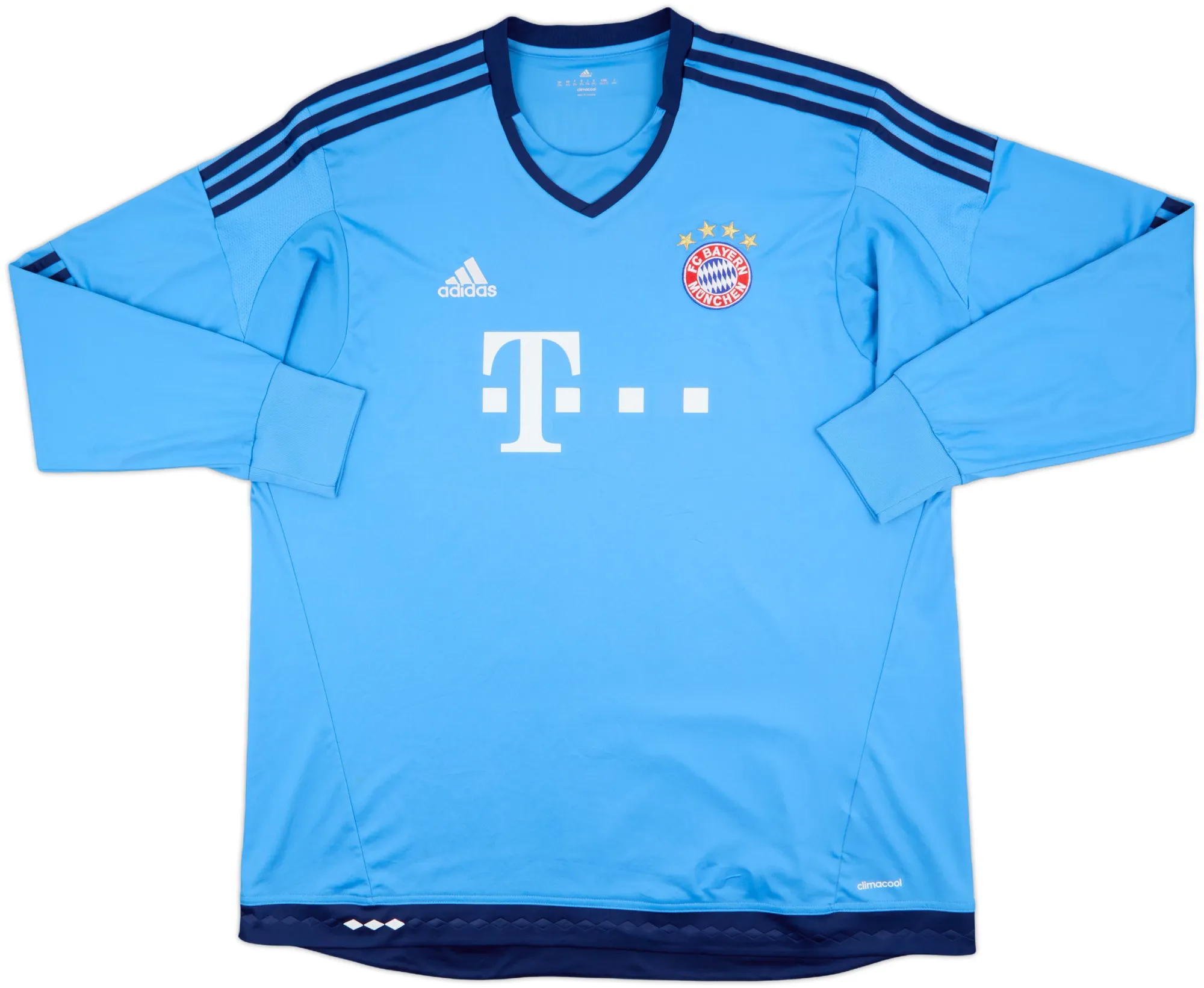 adidas Bayern Munich Mens LS Goalkeeper Home Shirt 2015/16