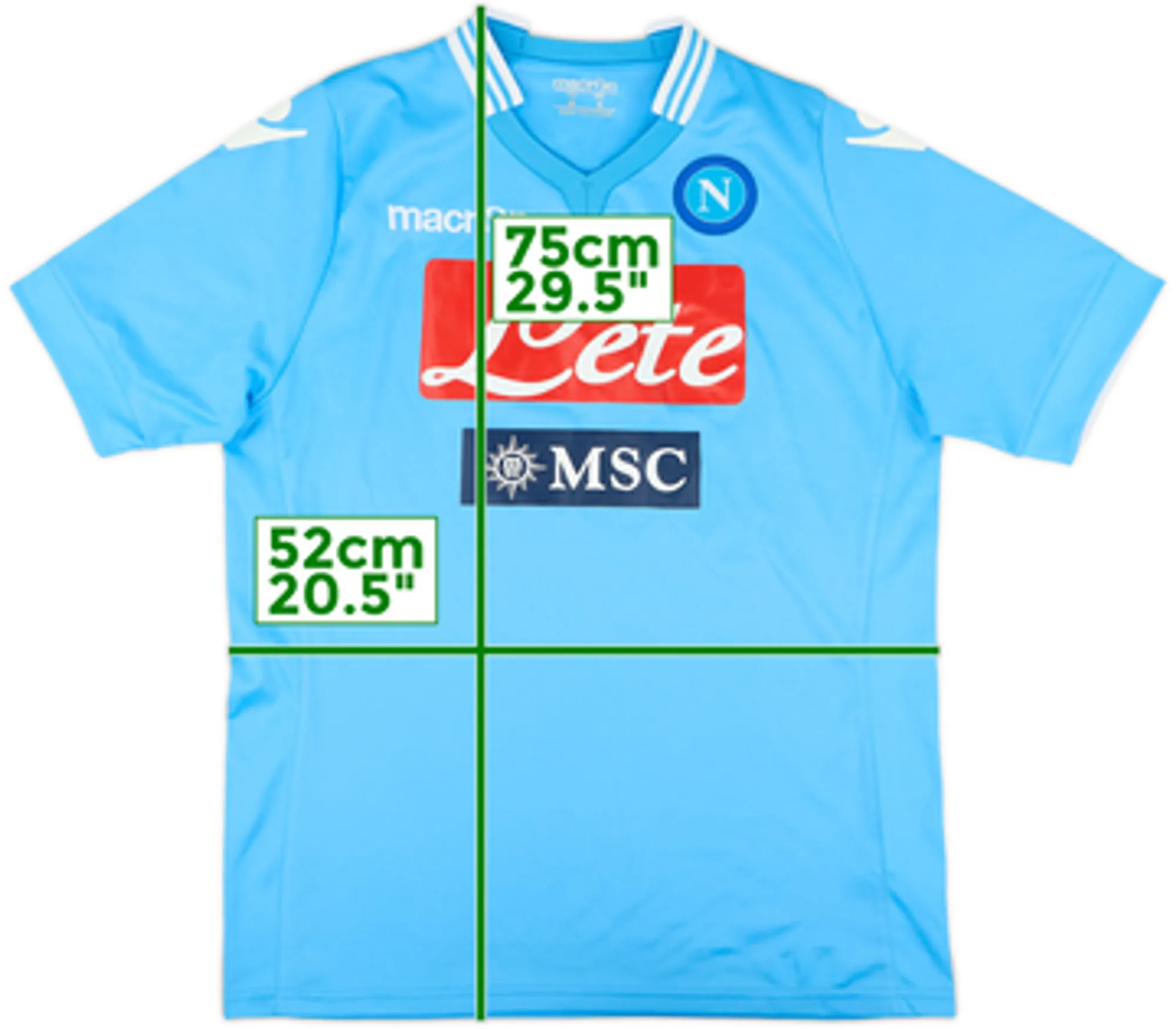 Macron Napoli Mens SS Home Shirt 2013/14