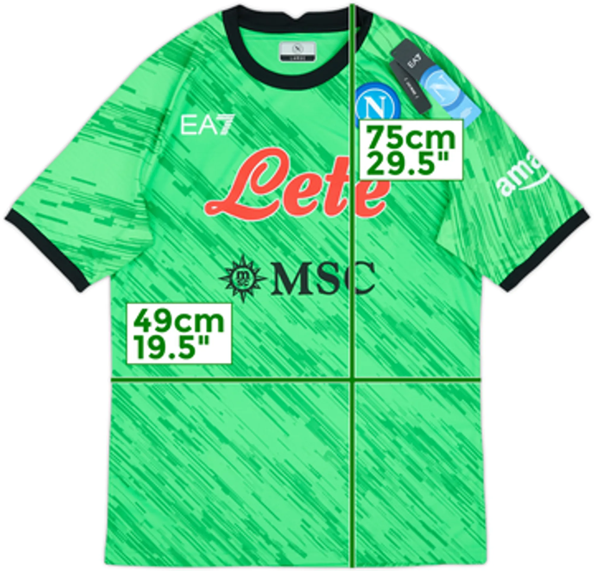 GK Napoli Mens SS Goalkeeper Home Shirt 2022/23