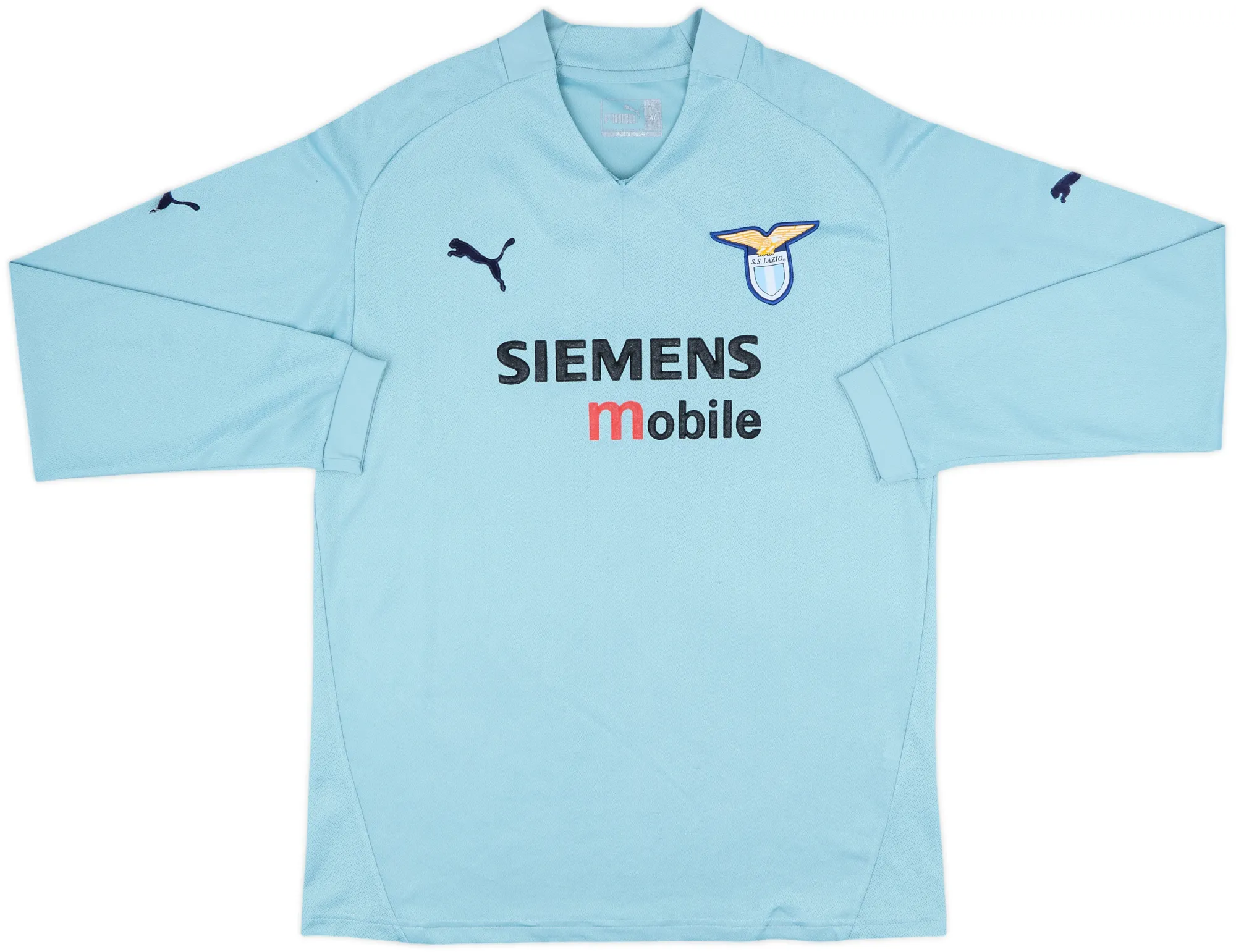 Puma Lazio Mens LS Home Shirt 2002/03
