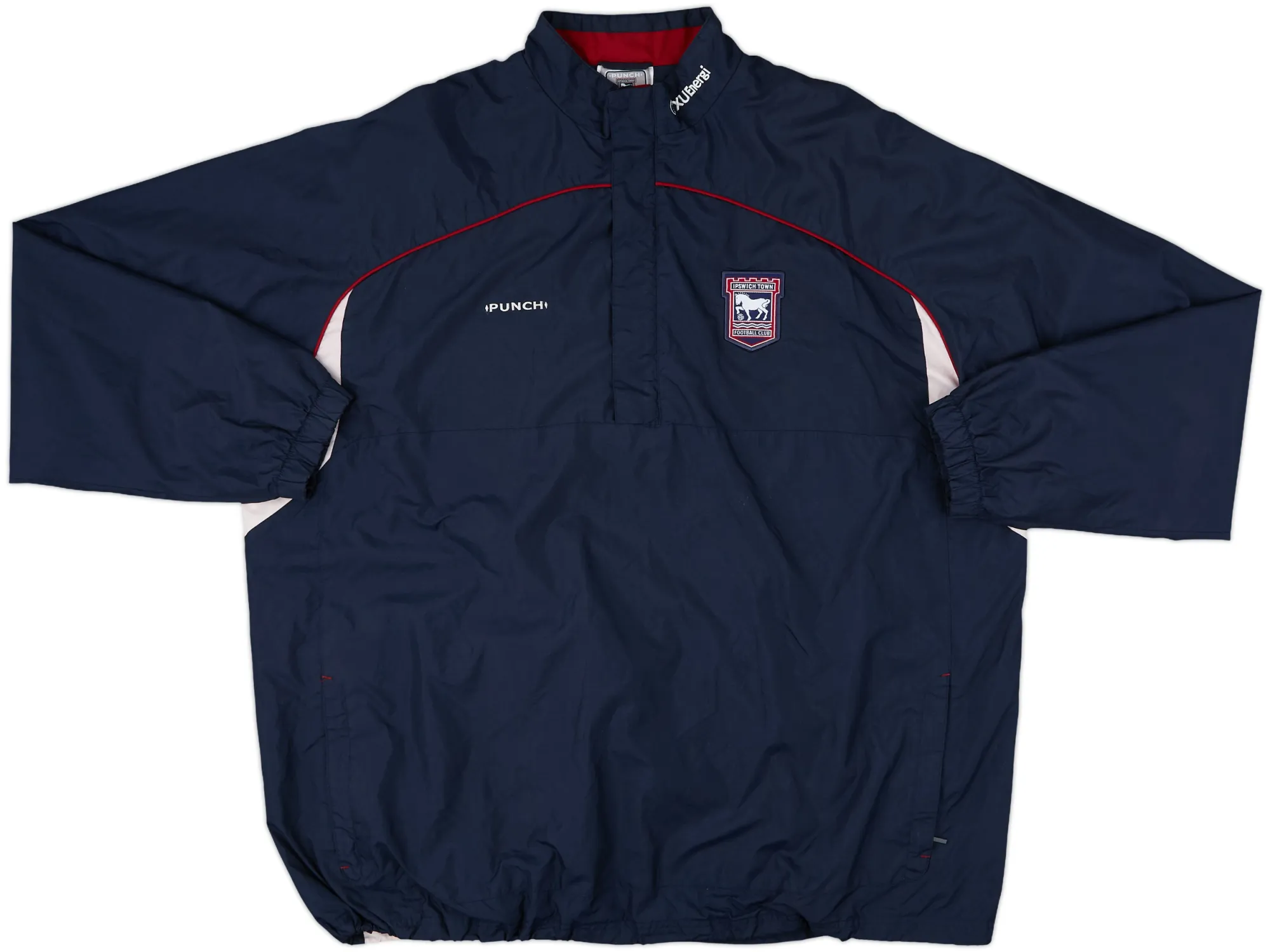 2001-02 Ipswich Town Punch 1/4 Zip Jacket - 10/10 - (XXL)