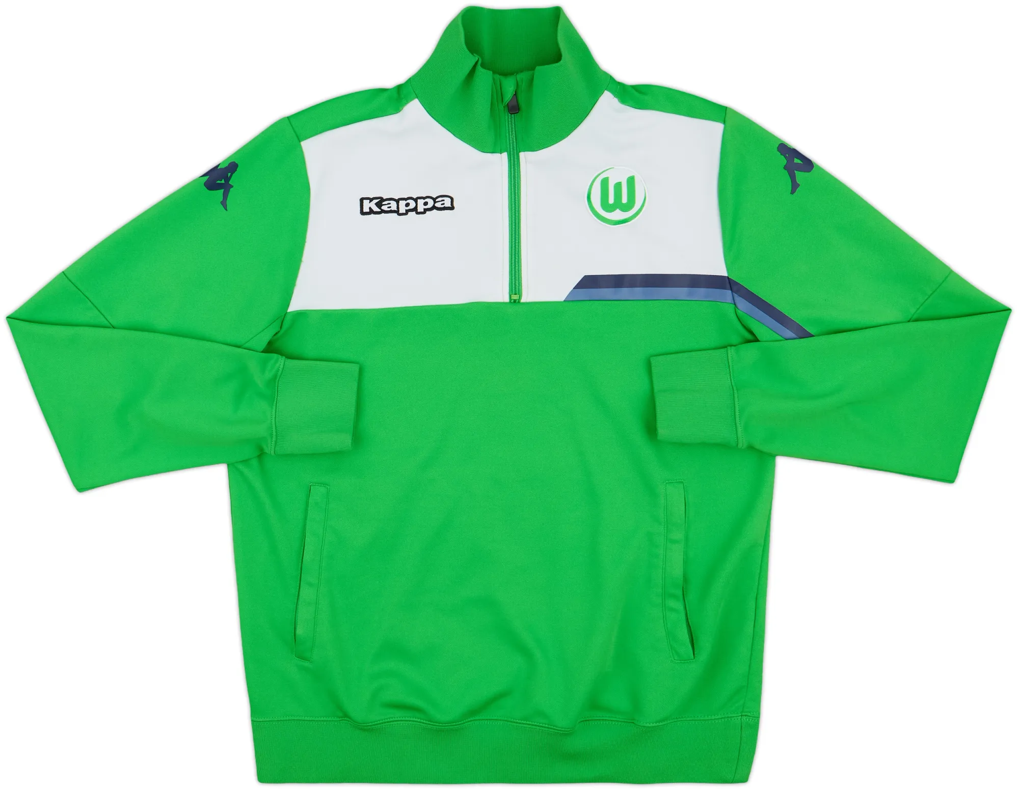 2014-15 Wolfsburg Kappa 1/4 Zip Drill Top - 7/10 - (M)