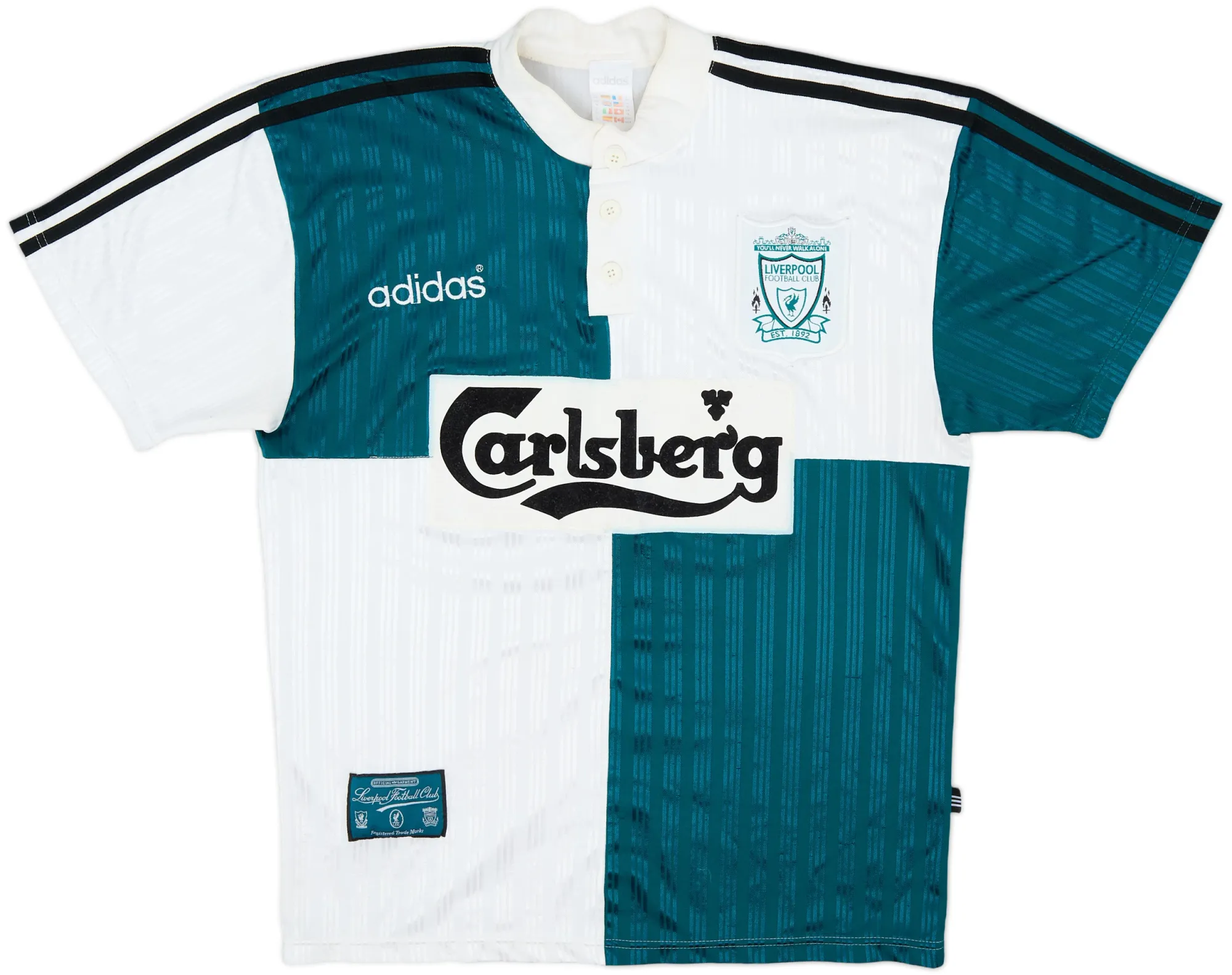 adidas Liverpool Mens SS Away Shirt 1995/96