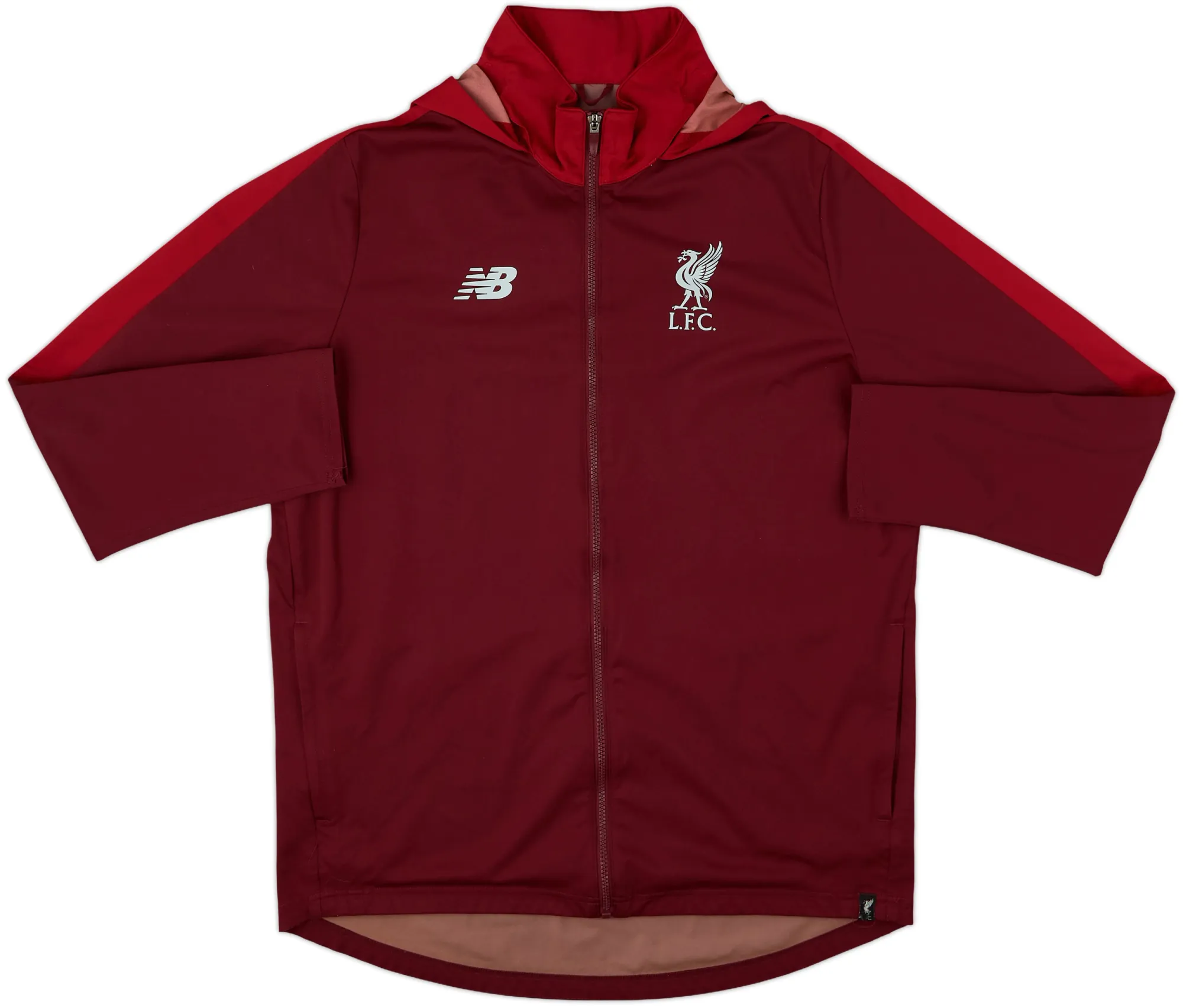 2018-19 Liverpool New Balance Hooded Track Jacket - 8/10 - (XL)