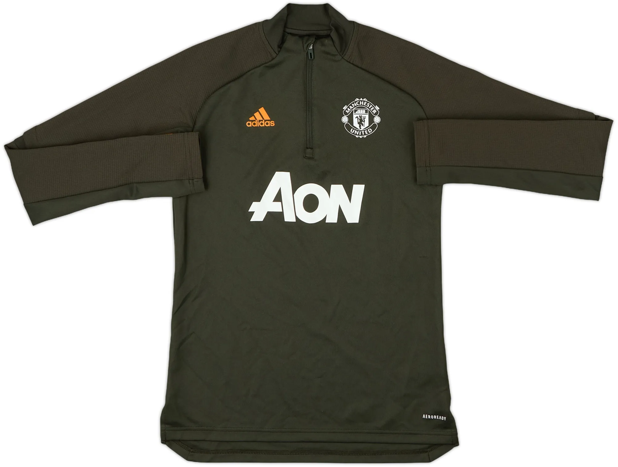 2020-21 Manchester United adidas 1/4 Zip Drill Top - 9/10 - (Women's XS)