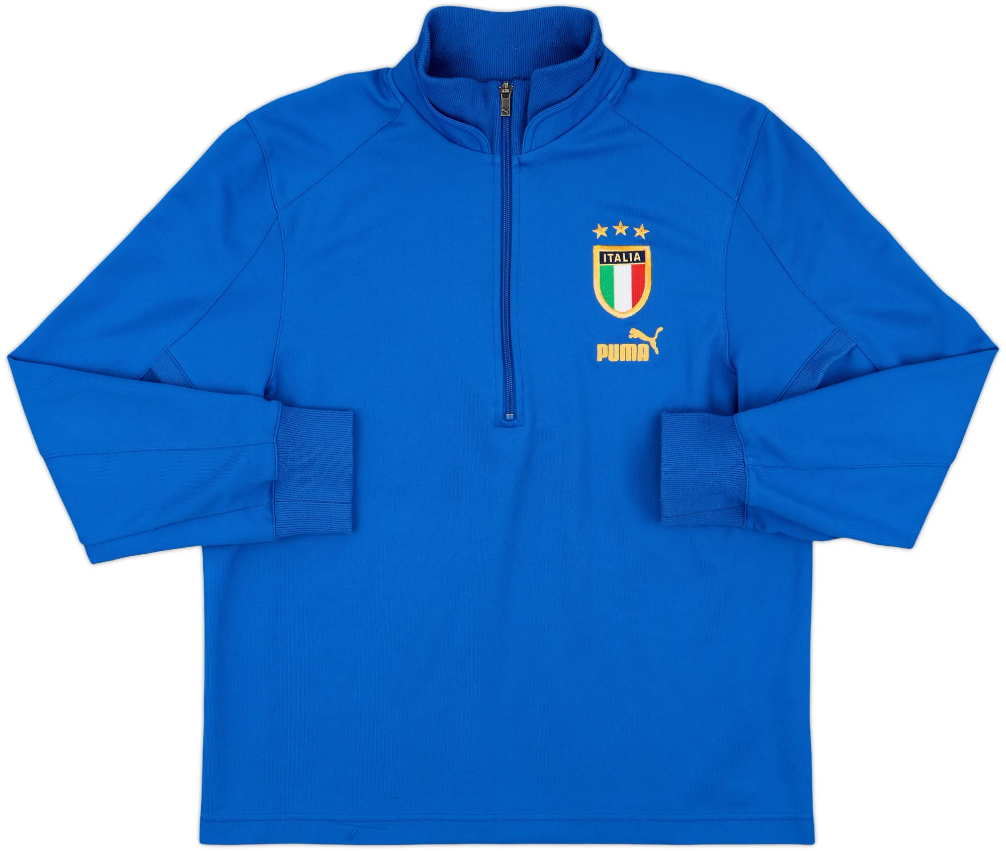 2004-05 Italy Puma 1/2 Zip Sweat Top - 9/10 - (L)
