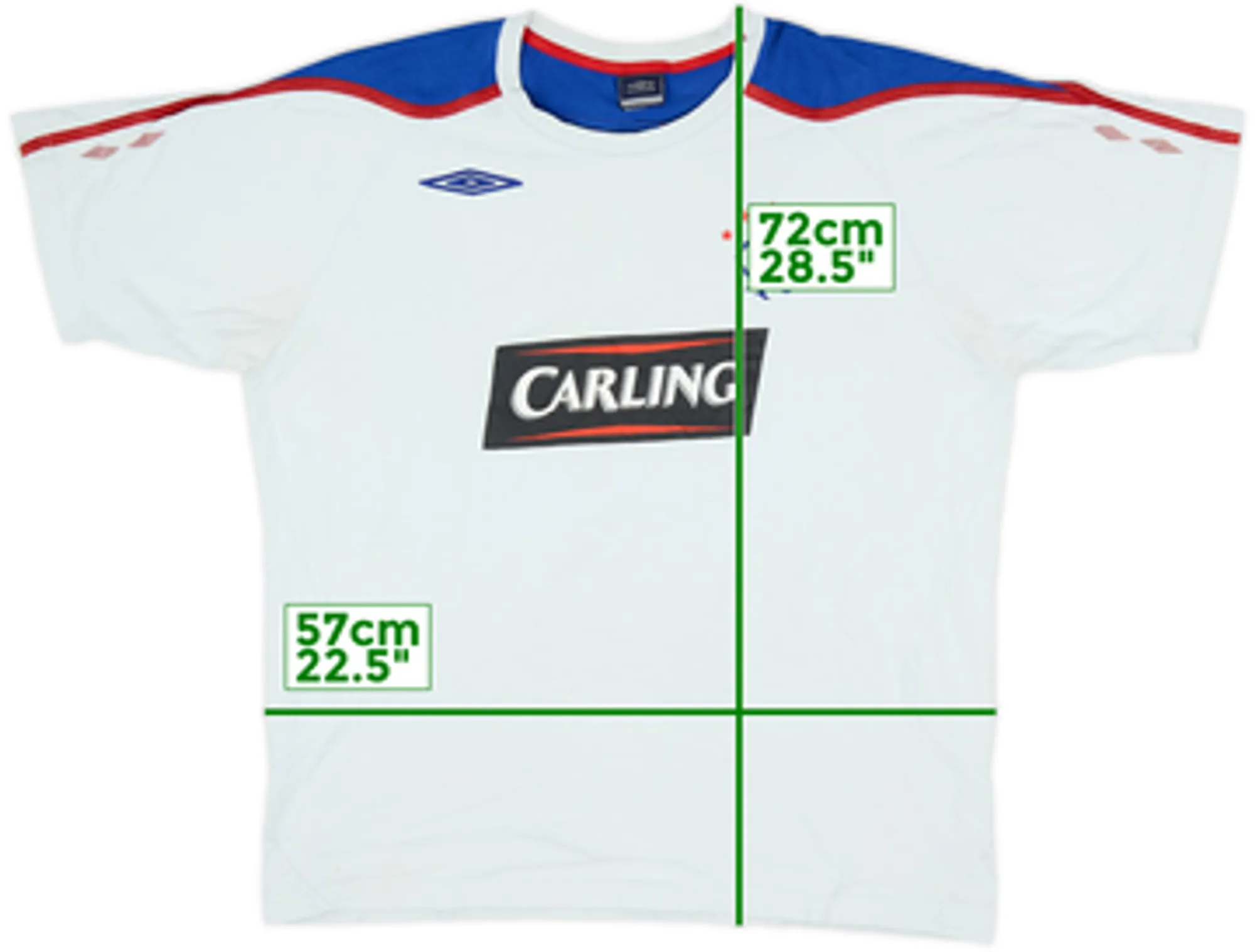 Umbro Rangers Mens SS Home Shirt 2007/08