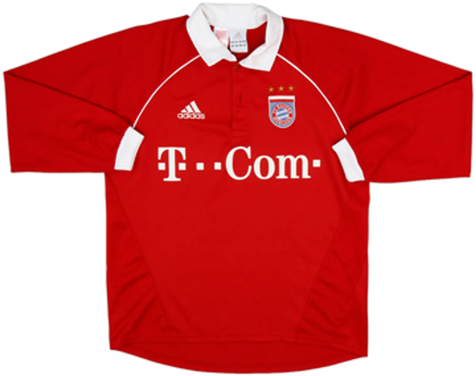 adidas Bayern Munich Boys LS Home Shirt 2005/06