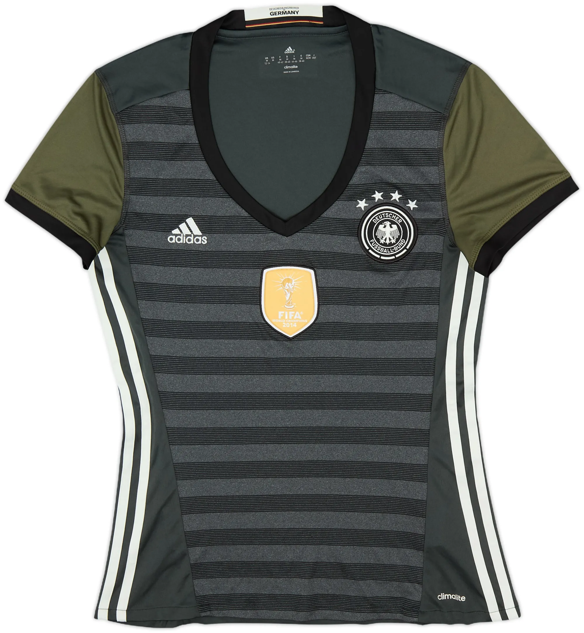 adidas Germany Womens SS Away Shirt 2015