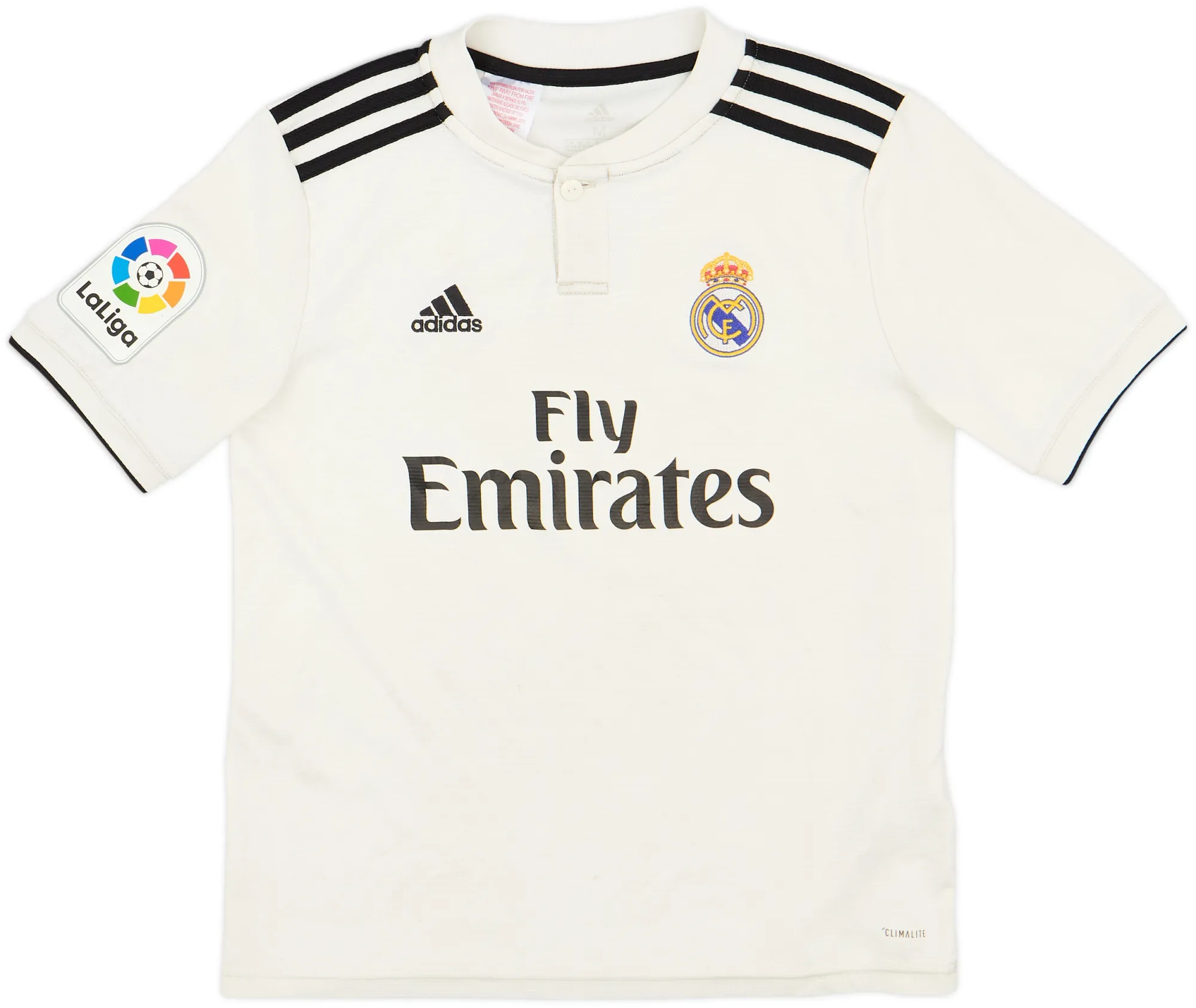 adidas Real Madrid Boys SS Home Shirt 2018/19