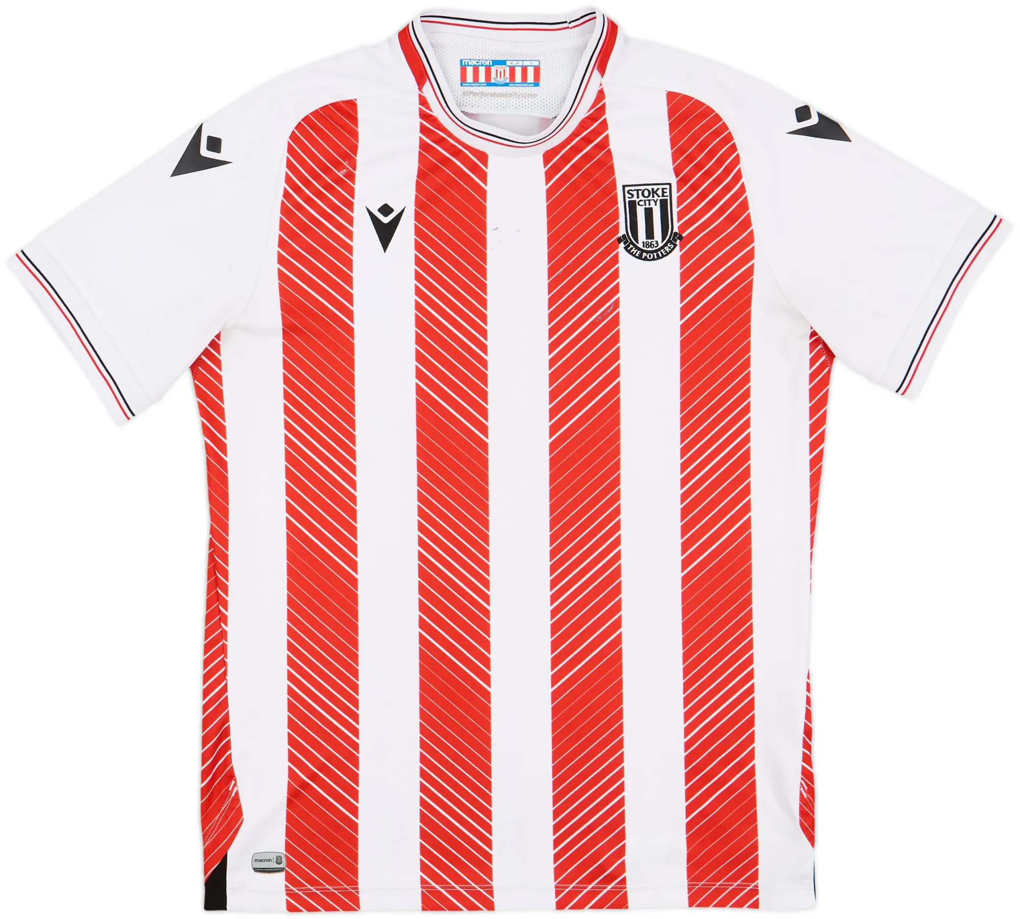 Macron Stoke City Boys SS Home Shirt 2022/23