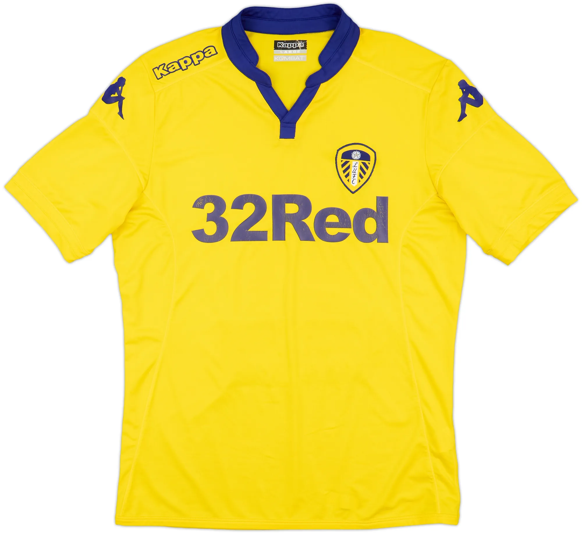 Kappa Leeds United Mens SS Away Shirt 2015/16