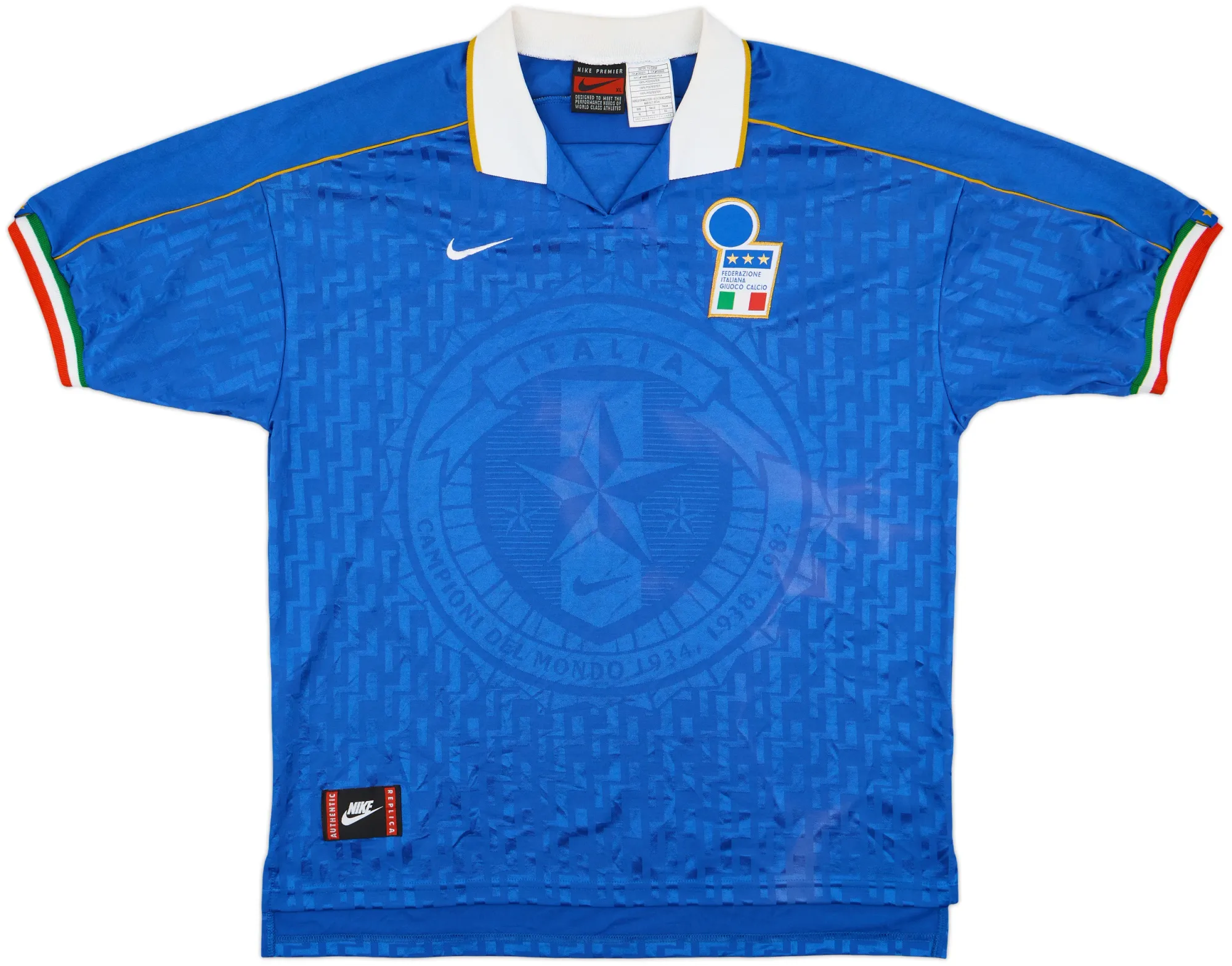 Nike Italy Mens SS Home Shirt 1994