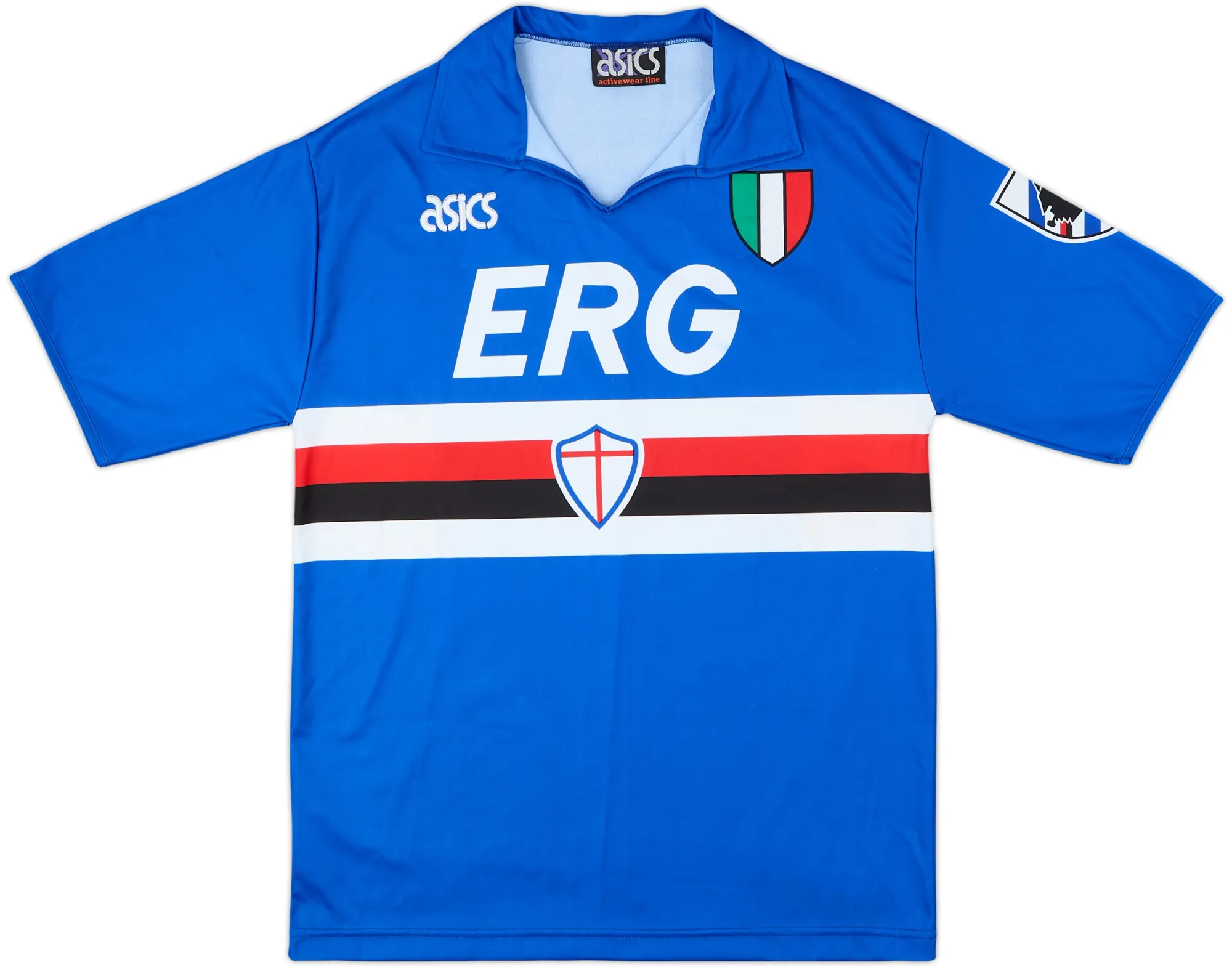 Asics Sampdoria Mens SS Home Shirt 1990/92