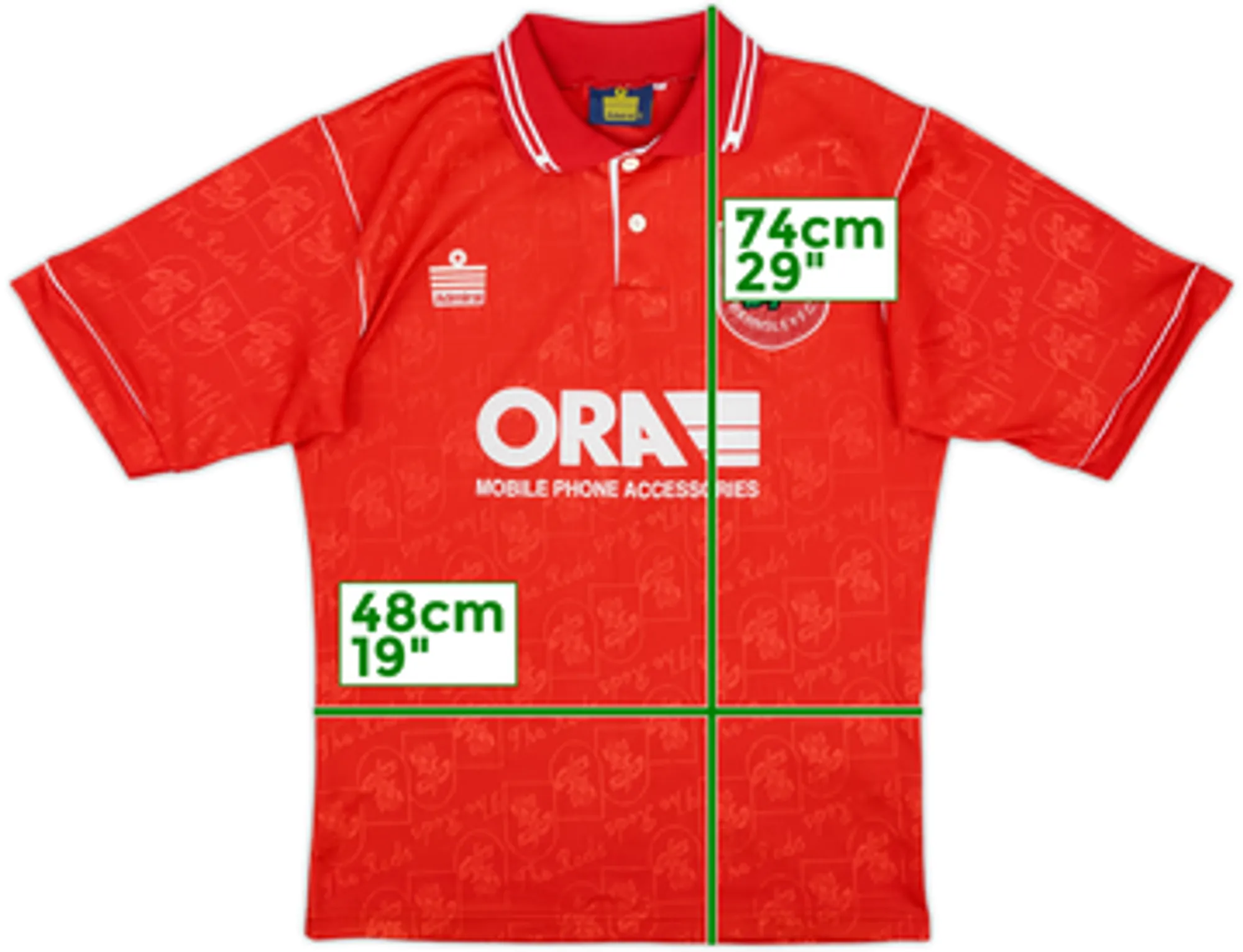Admiral Barnsley Mens SS Home Shirt 1996/97