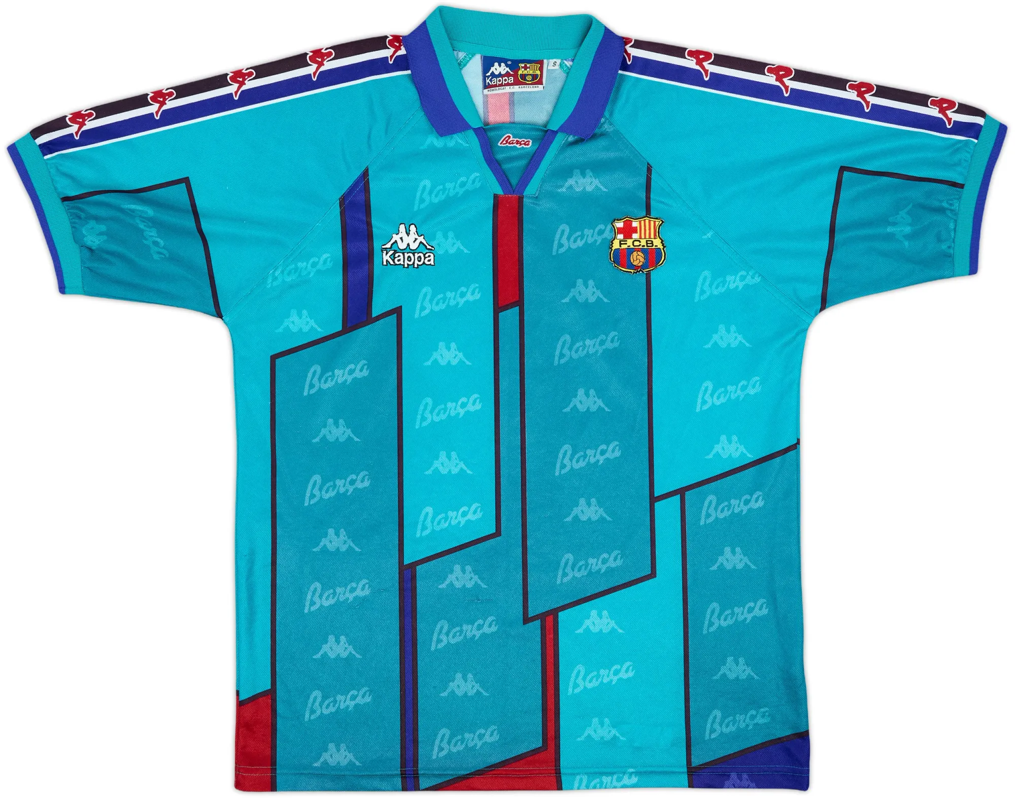 Kappa Barcelona Mens SS Away Shirt 1995/97