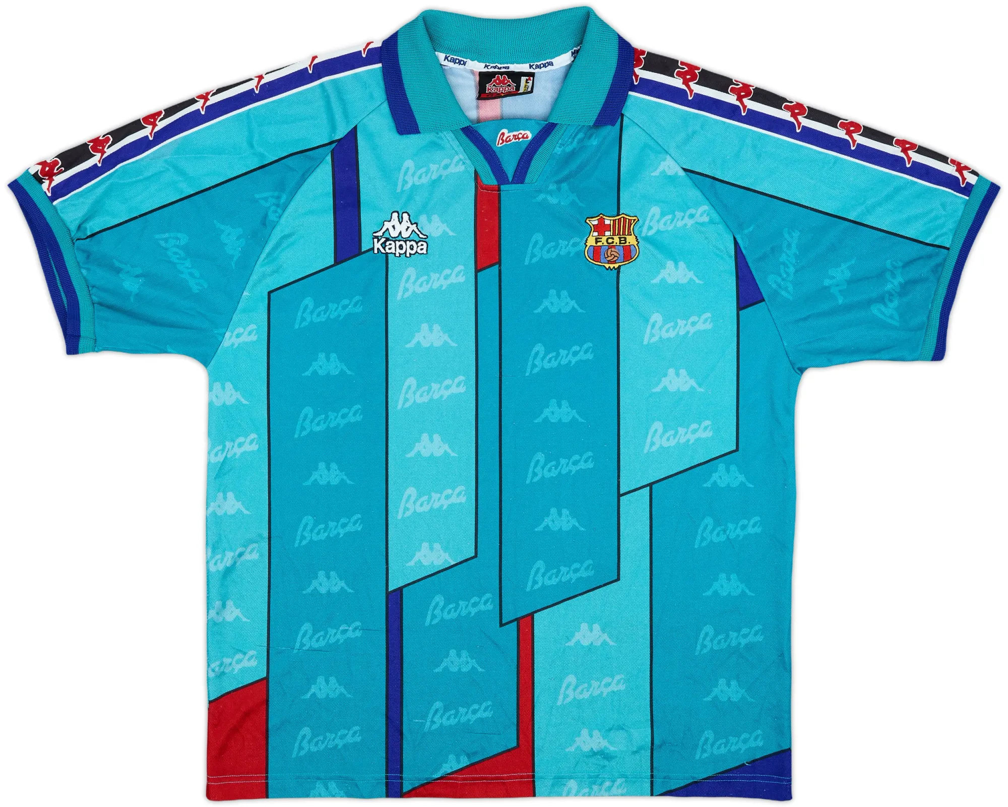 Kappa Barcelona Mens SS Away Shirt 1995/97